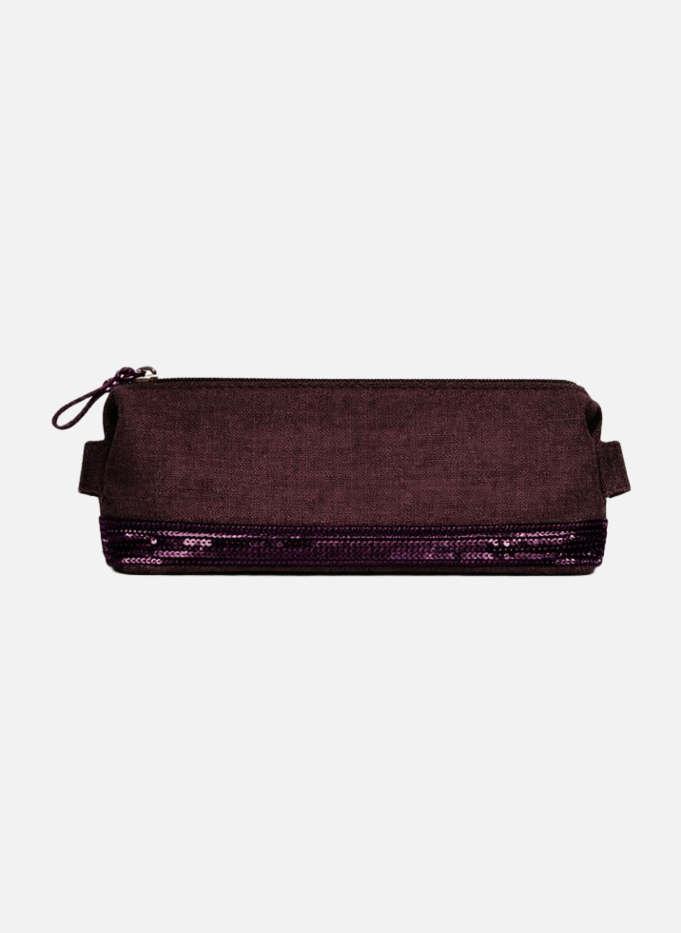 Trousse écolier en lin VANESSA BRUNO Violet