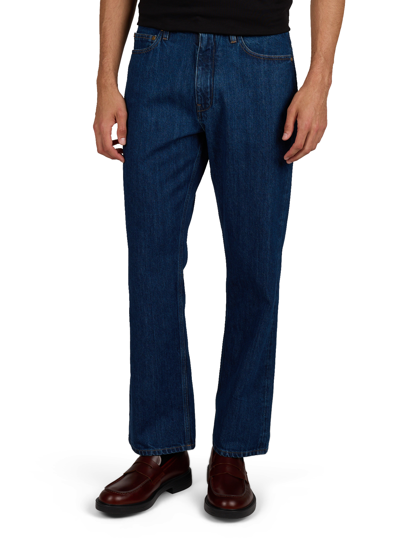 Rechte blauwe jeans van katoen JIL SANDER Blauw