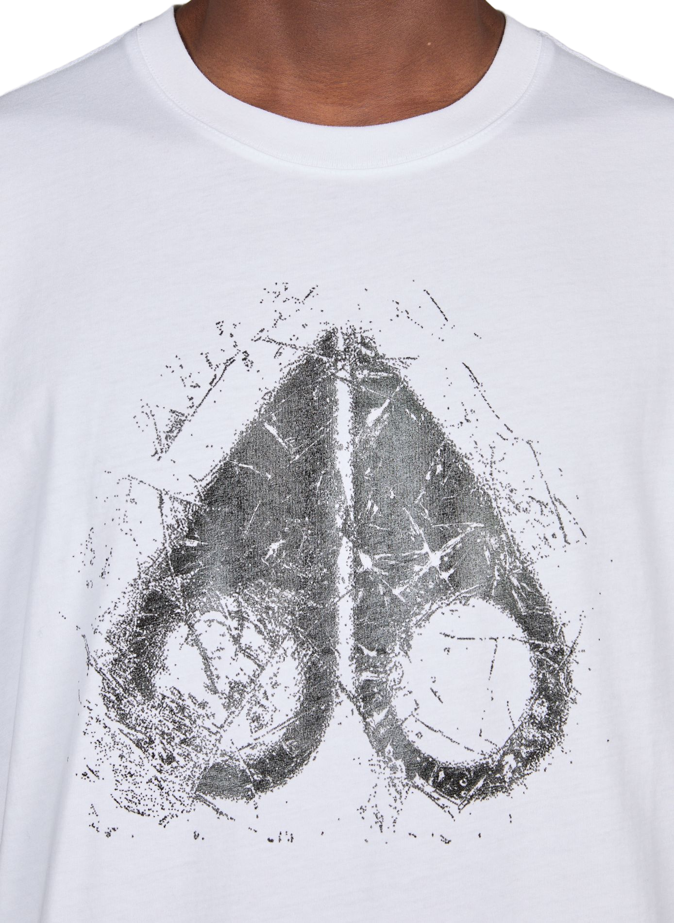 Straight printed cotton T-shirt MOOSE KNUCKLES White