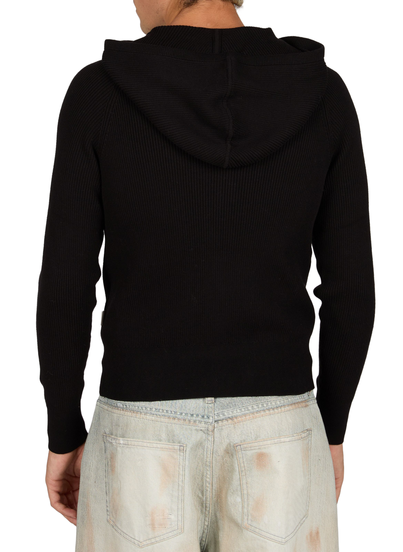 Gerader Kapuzenpullover aus Baumwolle CARRER Schwarz