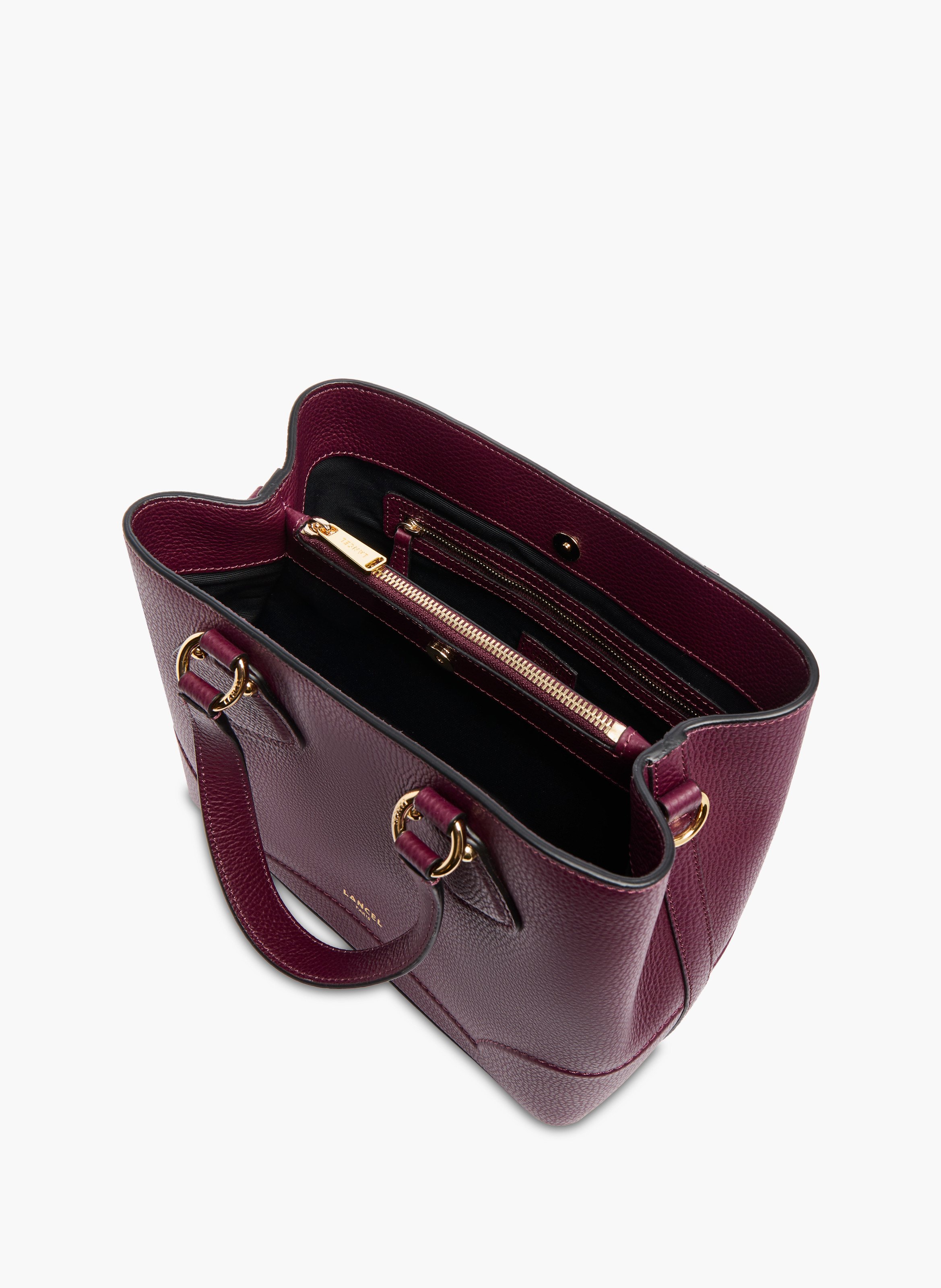 Sac carryall neo izy de lancel en cuir de vachette graine LANCEL Violet
