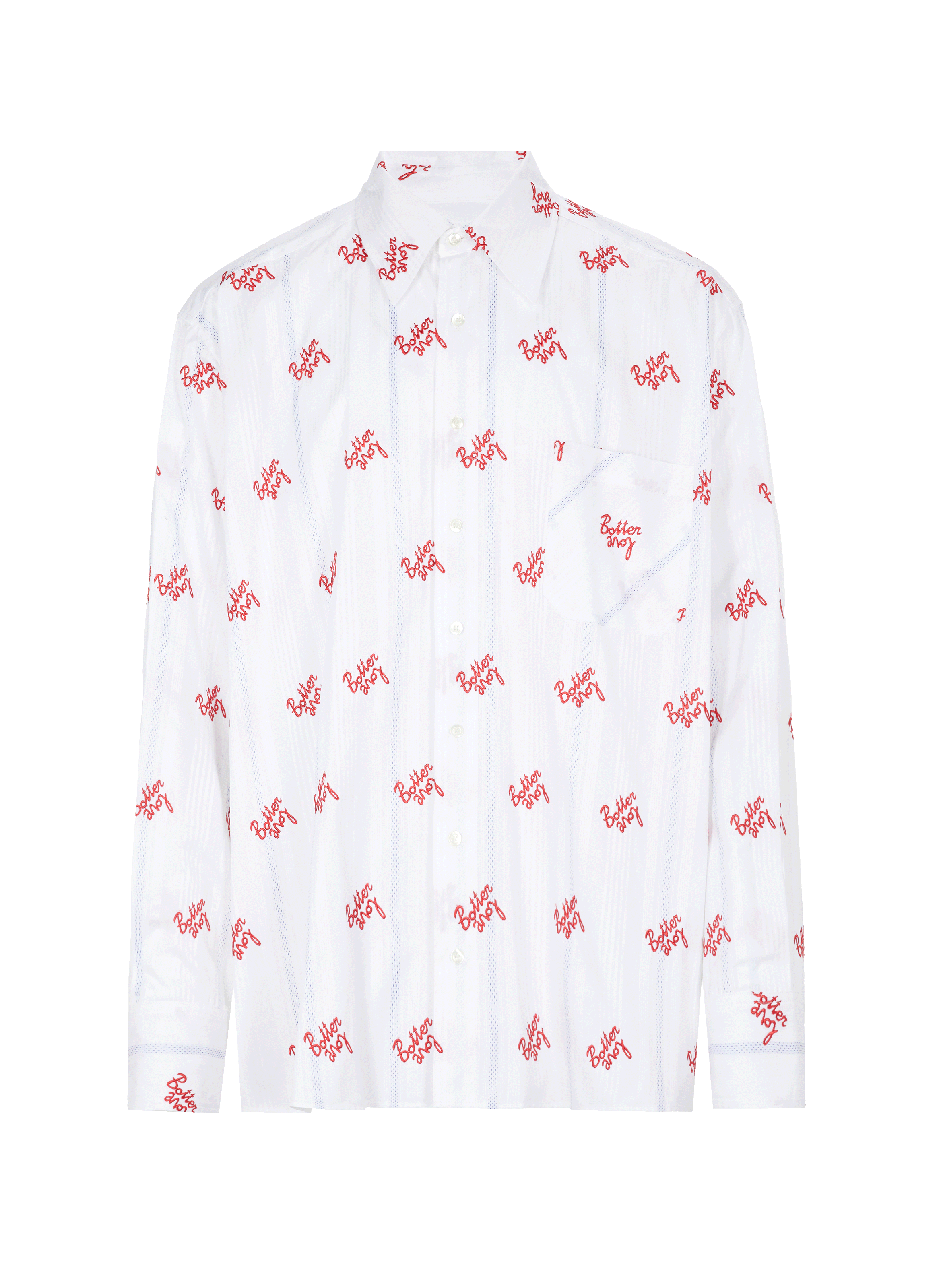 Chemise à logo en coton organique