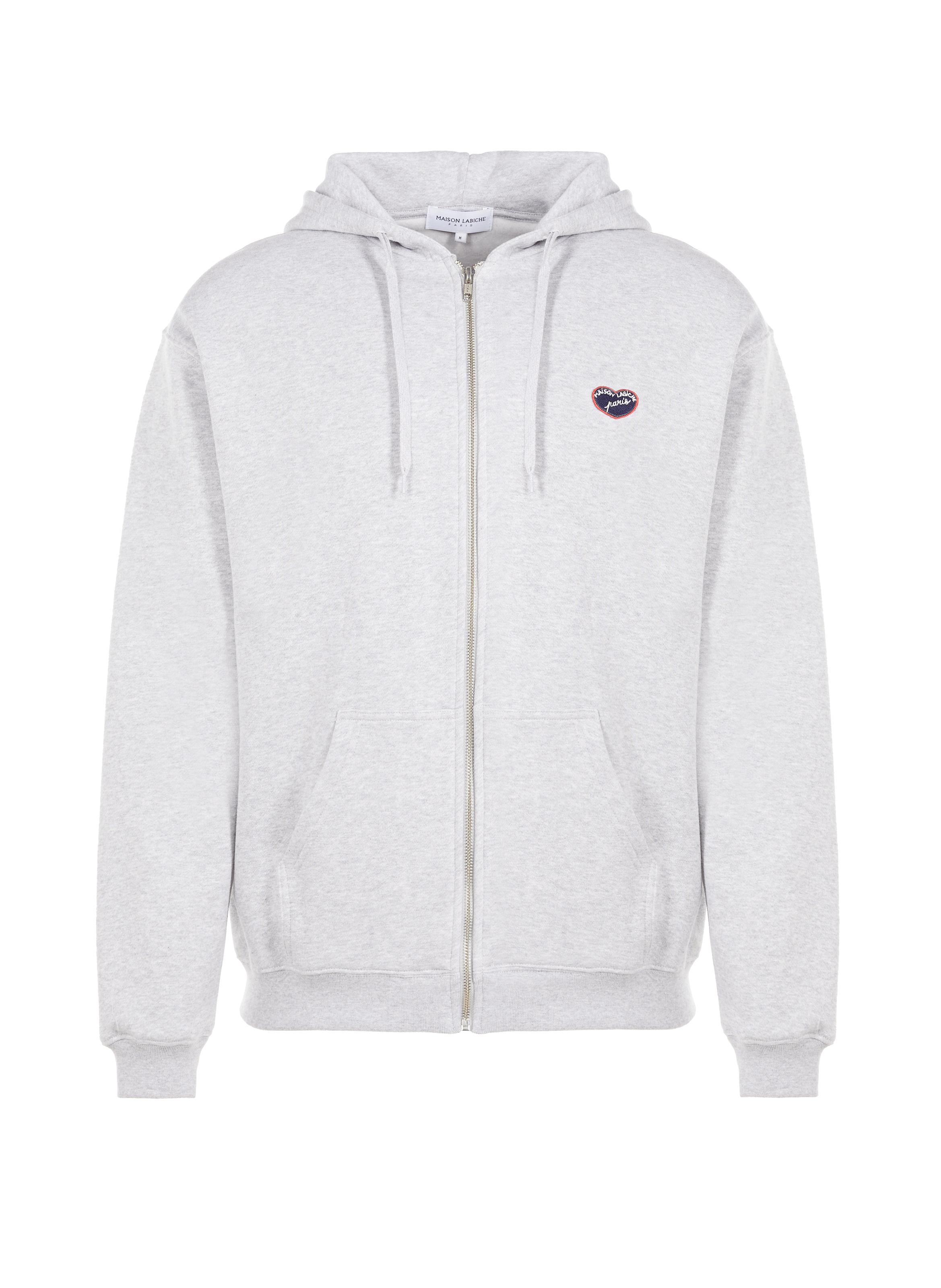 Hoodie zippé avec écusson coeur