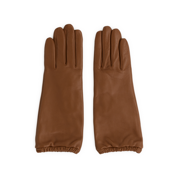 Aristide Leather Gloves In Brown