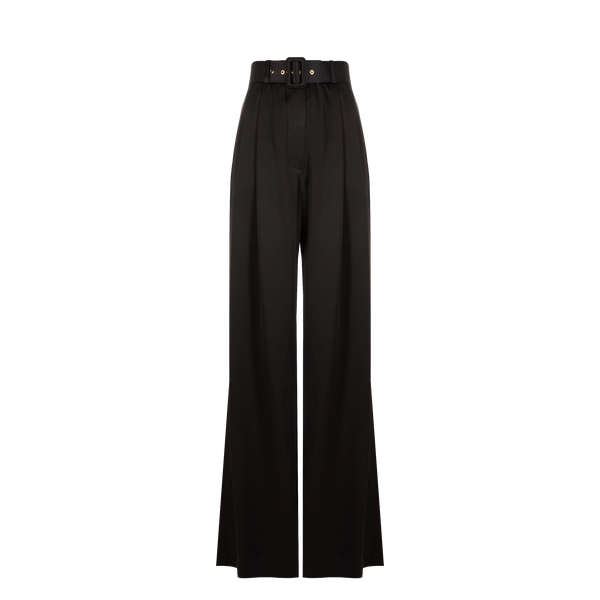 Zimmermann Silk Trousers In Black