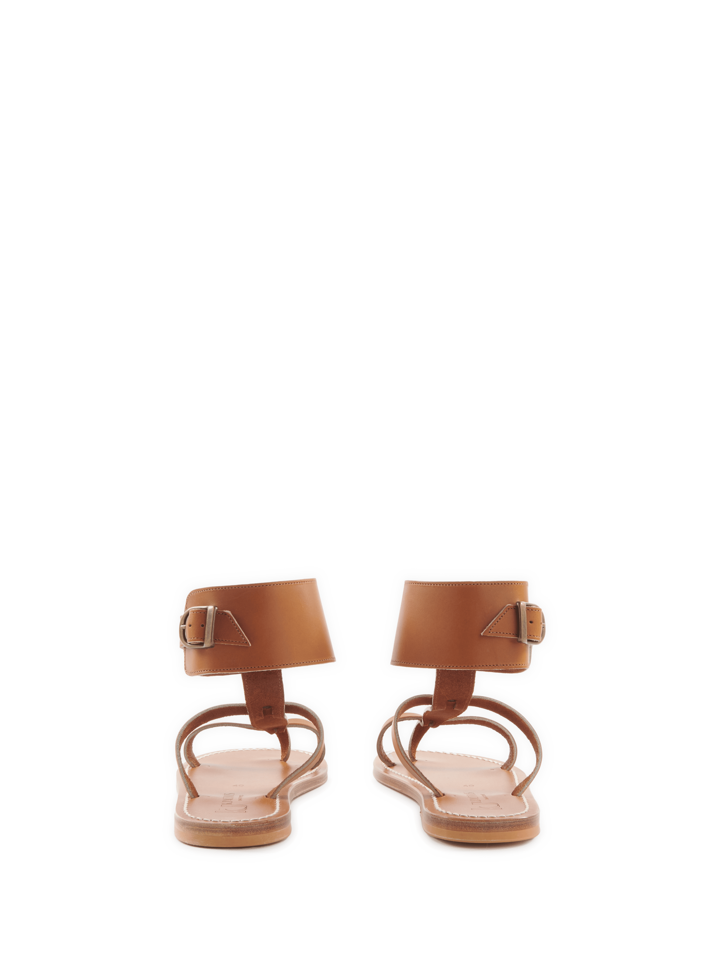 Sandales Caravelle en cuir K. JACQUES Marron