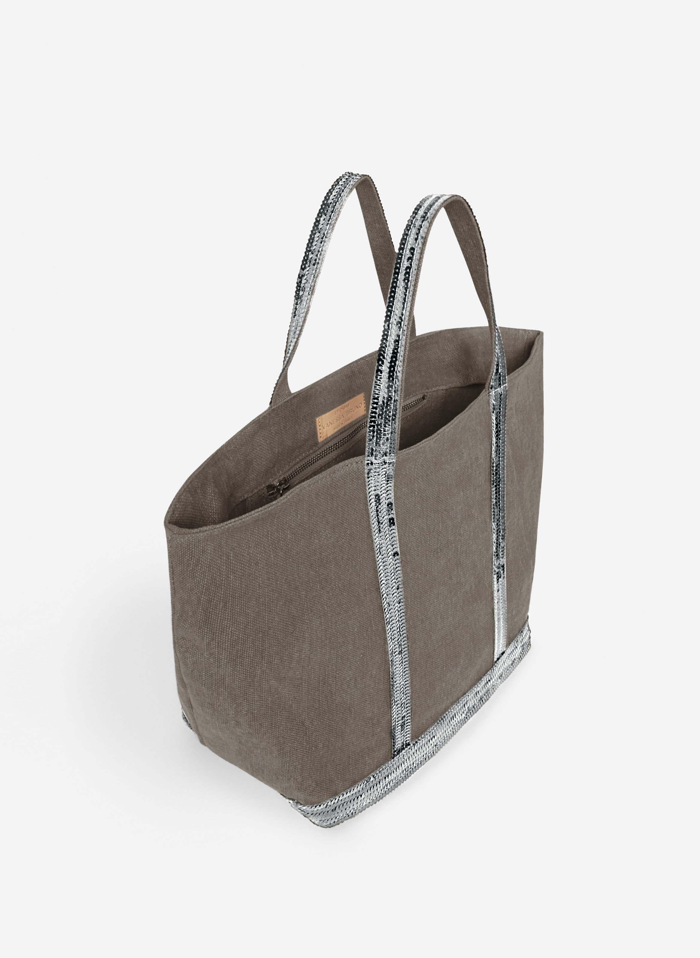 Cabas m en lin VANESSA BRUNO Gris