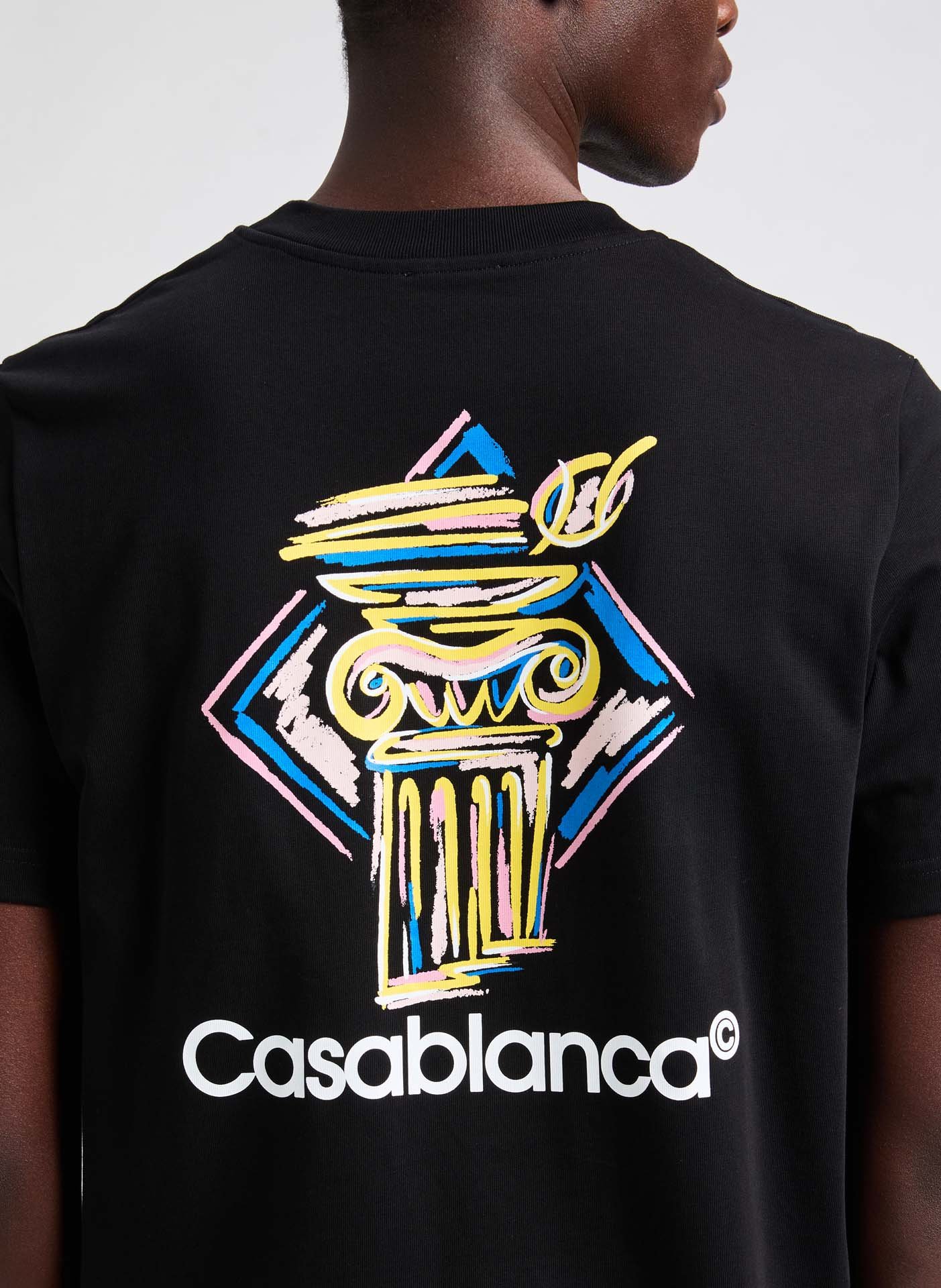T-shirt Diamond Column CASABLANCA PARIS Black
