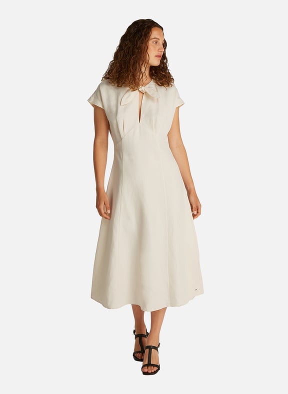 Robe midi évasée Gris by TOMMY HILFIGER TOMMY HILFIGER Robe midi évasée Gris