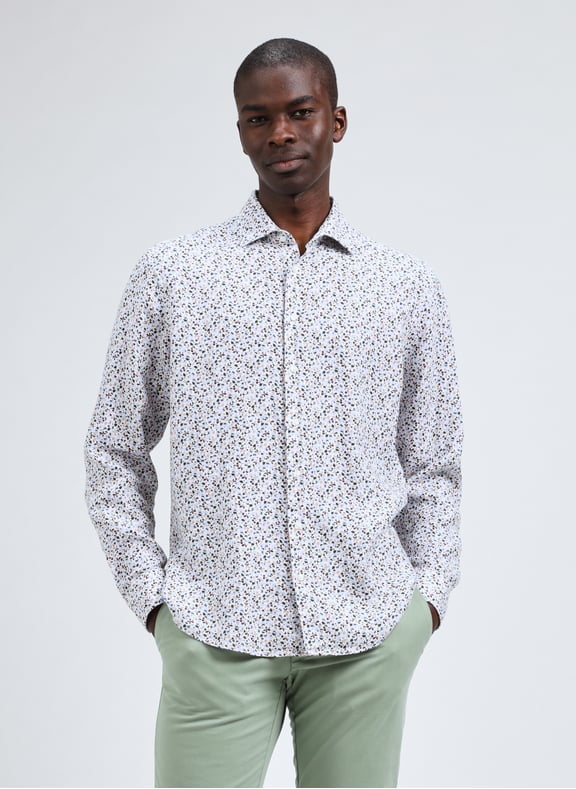 Patterned shirt Beige by SEIDENSTICKER SEIDENSTICKER Patterned shirt Beige