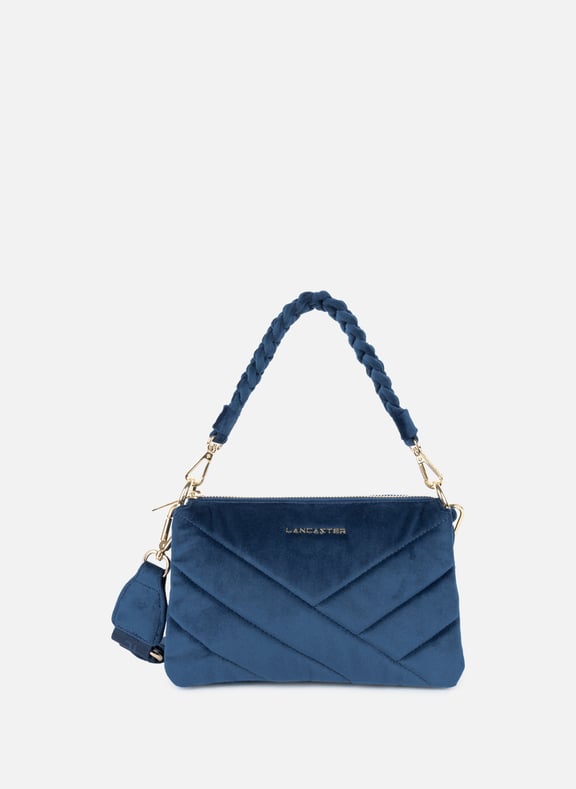 Pochette - velvet matelassé Bleu by LANCASTER LANCASTER Pochette - velvet matelassé Bleu