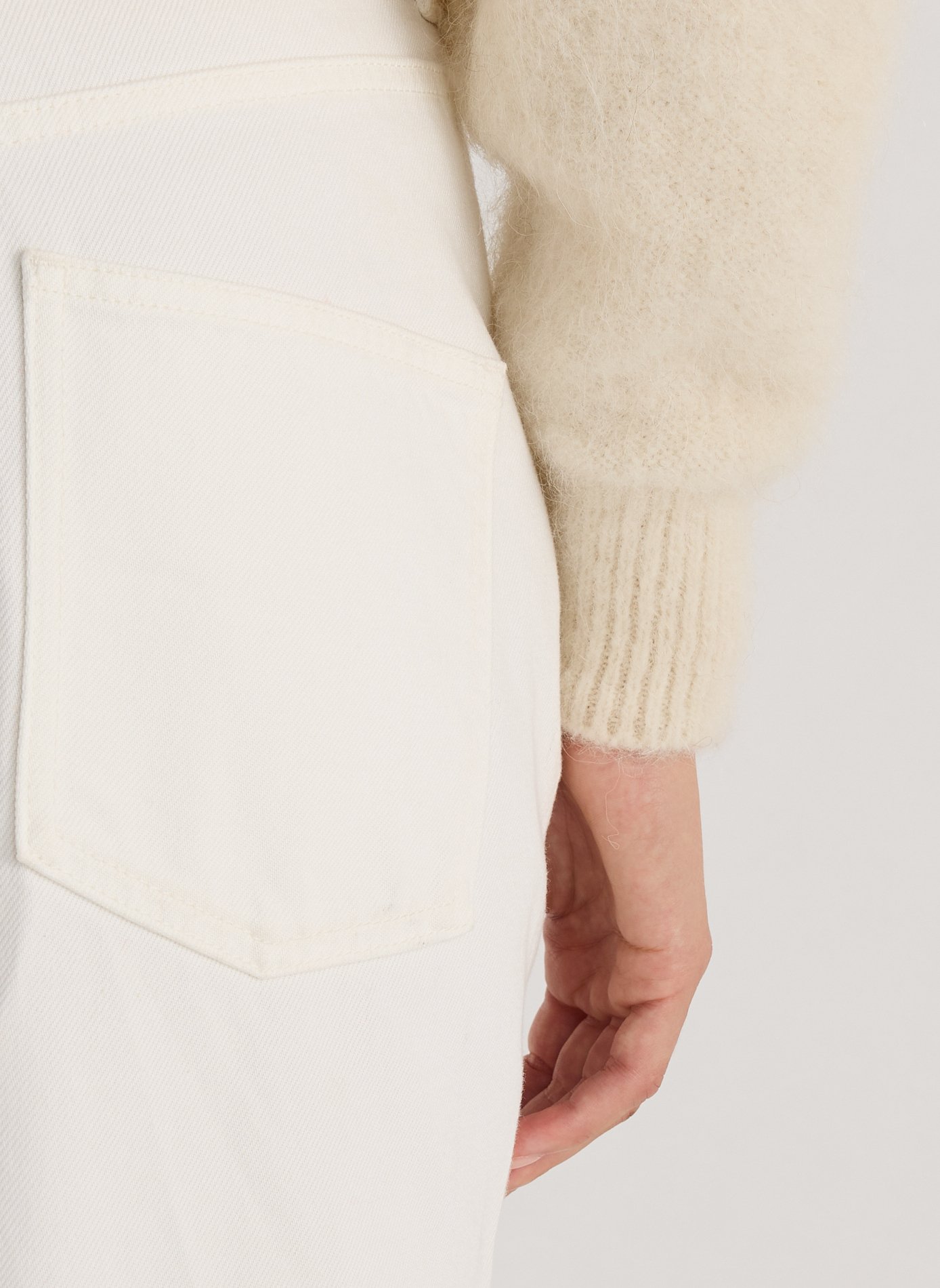 Pantalon droit Wylan en coton SAISON 1865 Blanc