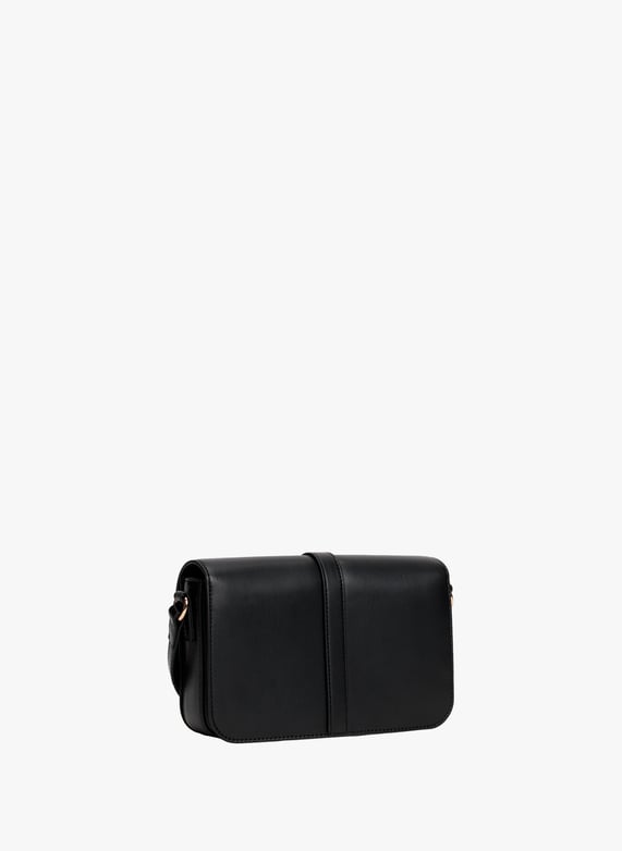 Sac bandoulière à rabat  | Noir by TOMMY HILFIGER Sac bandoulière à rabat  Noir