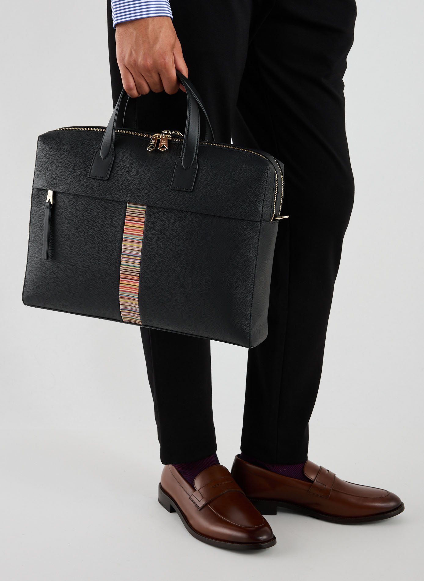 Leather briefcase PAUL SMITH Black