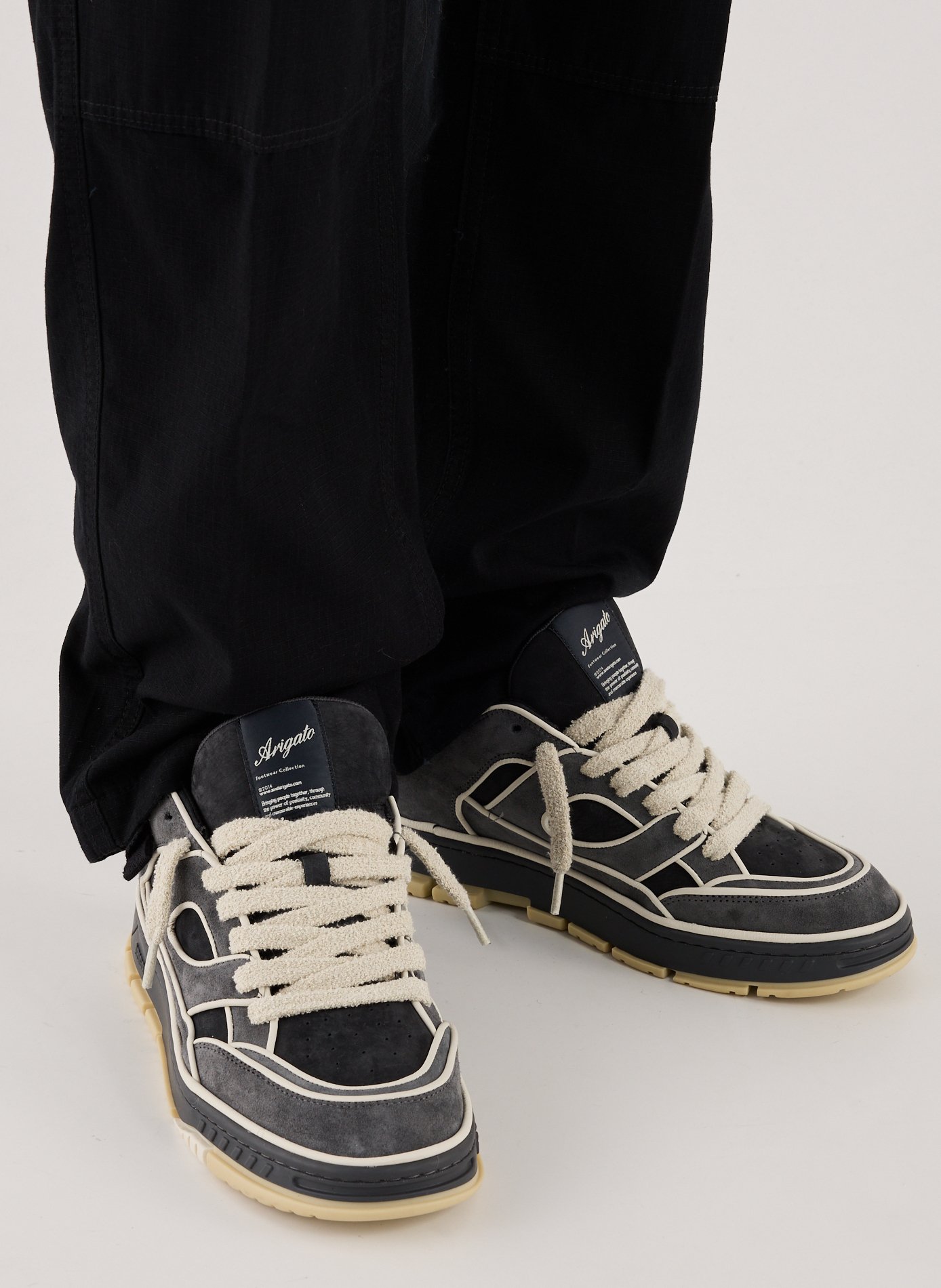 Suede leather sneakers Area Lo Piping AXEL ARIGATO Multicolour