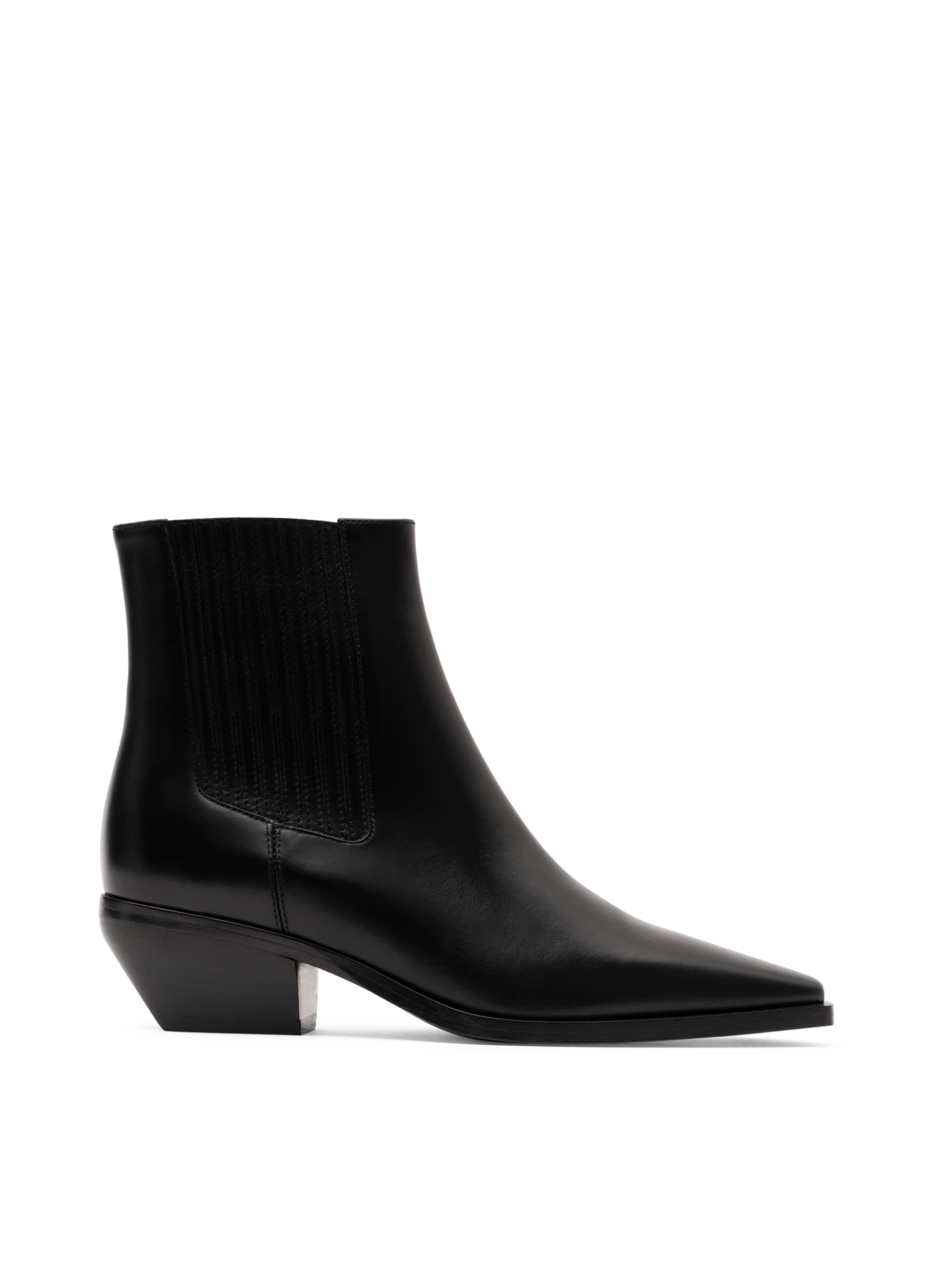 Bottines kira en veau lisse PARALLELE Noir