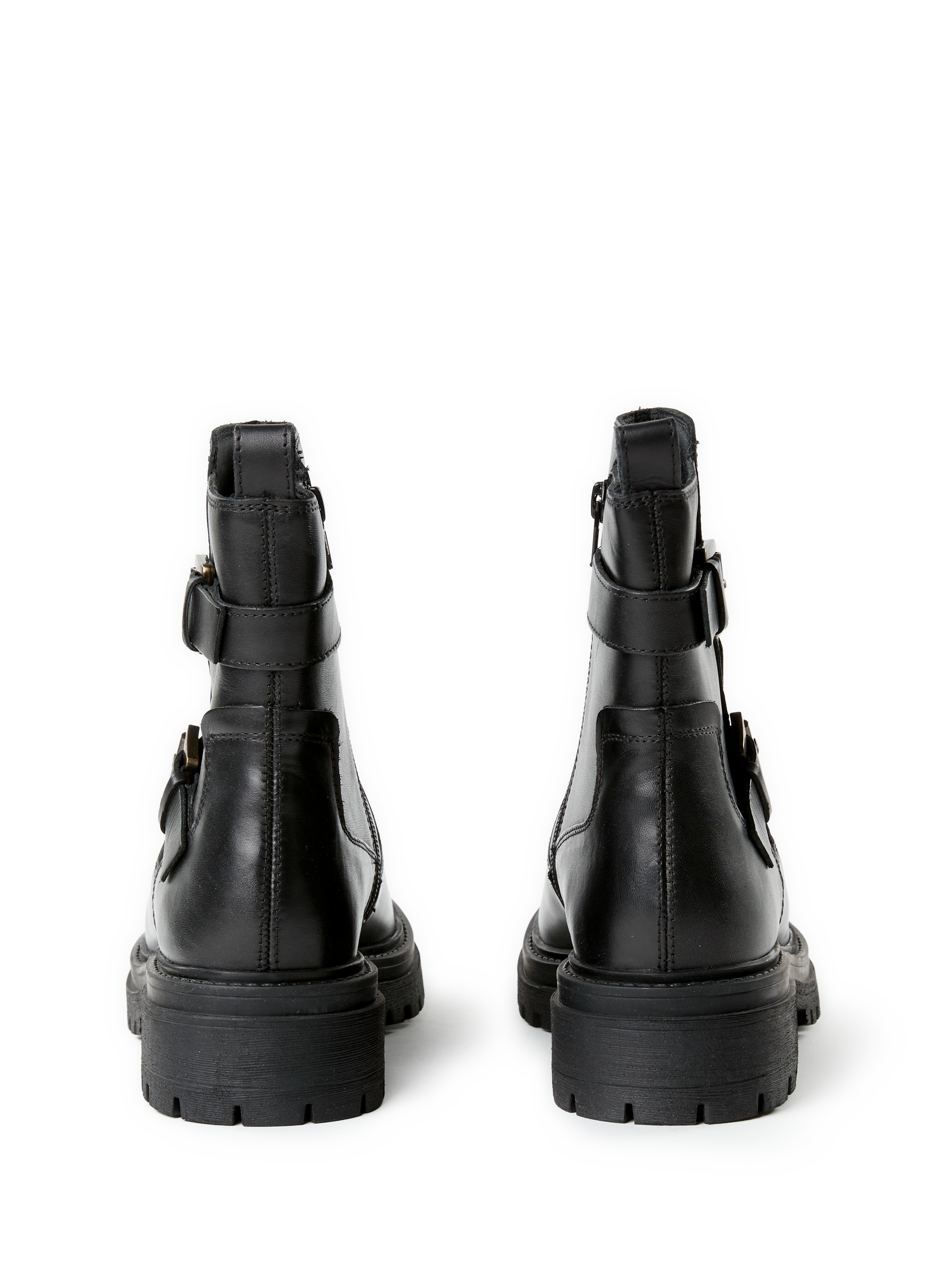 Iridea leather ankle boots GEOX Black