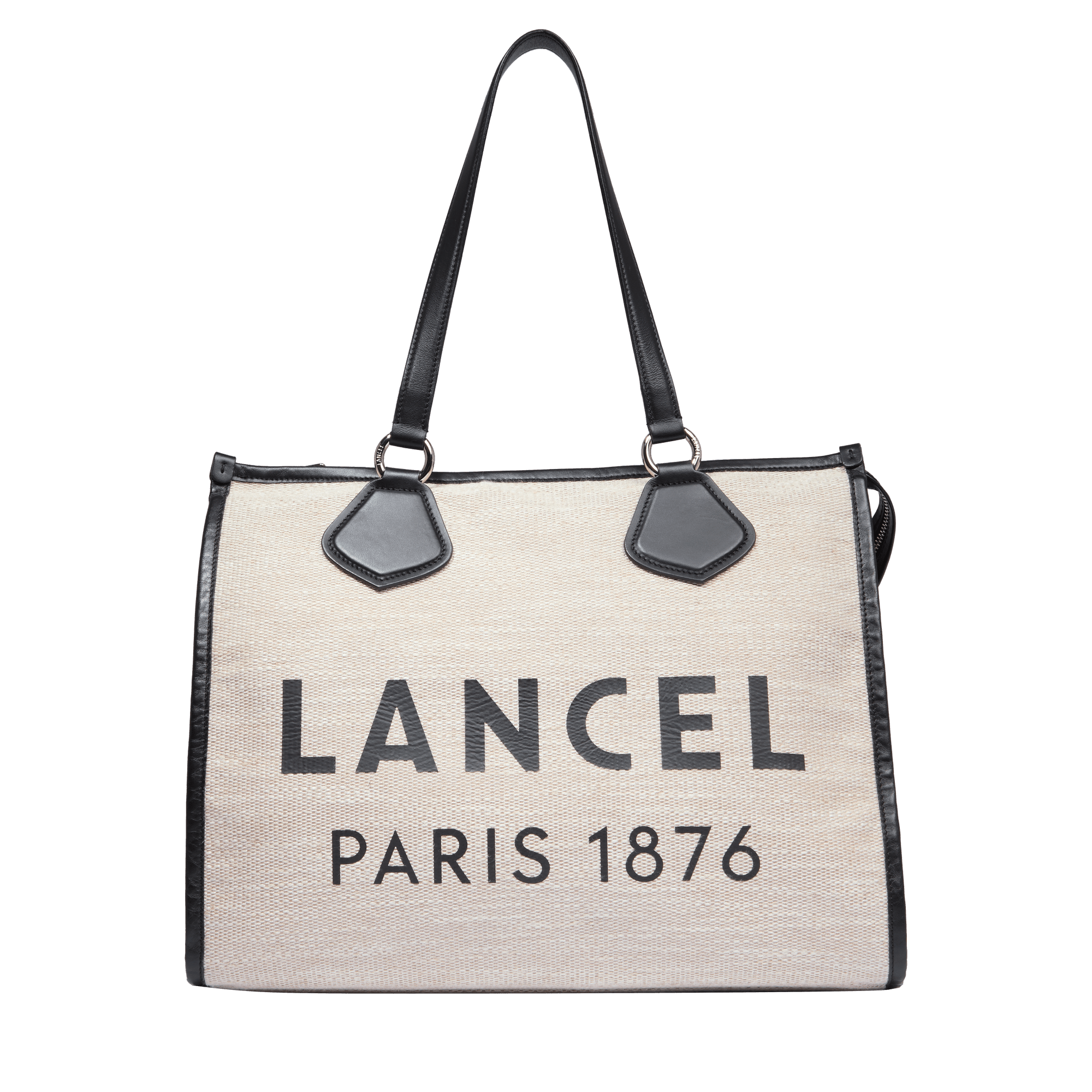 Sac cabas zippé l lancel summer tote LANCEL Beige