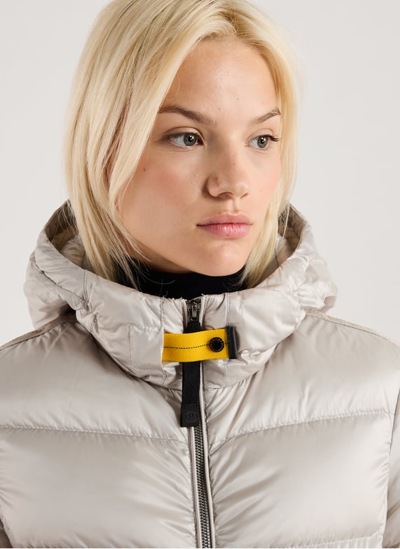 Mariah Hooded Puffer Jacket | Grey by PARAJUMPERS Mariah Hooded Puffer Jacket Grey