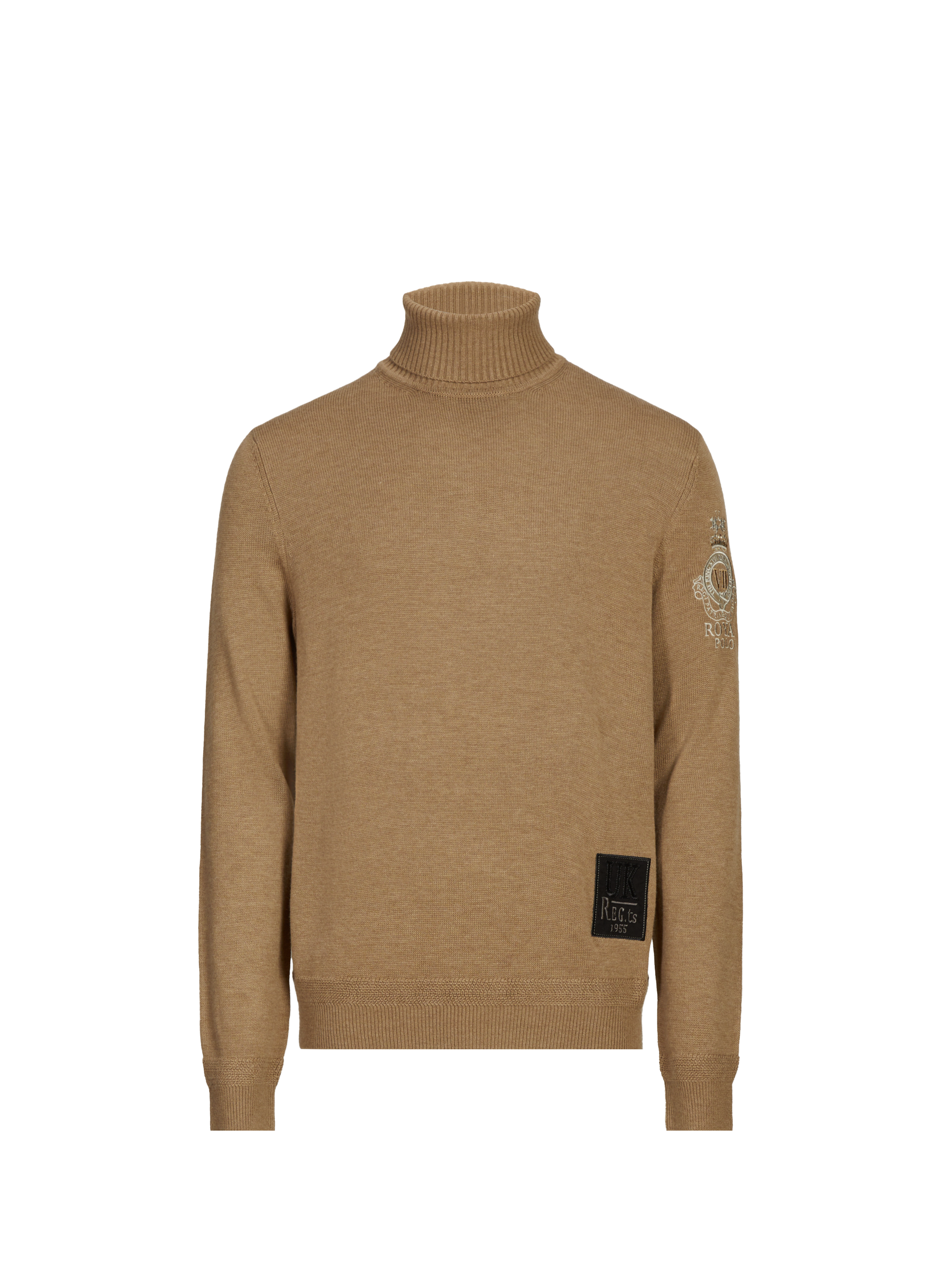 Pull à col roulé en laine mélangée LA MARTINA Beige