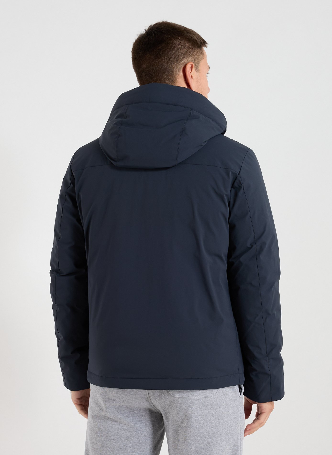 Jacket with removable hood WOOLRICH Blue