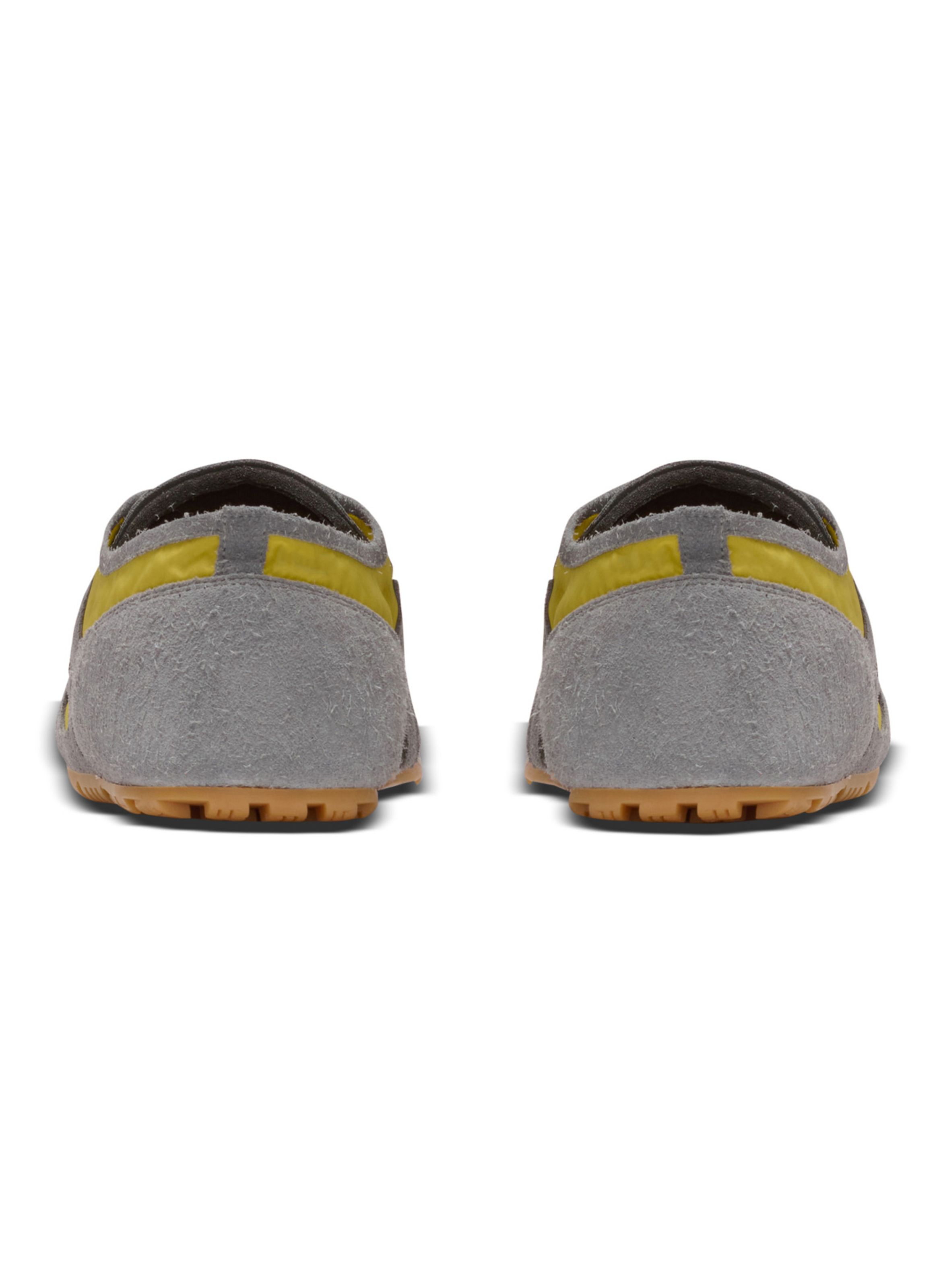 Baskets racer 45 en daim et nylon BALMAIN Jaune