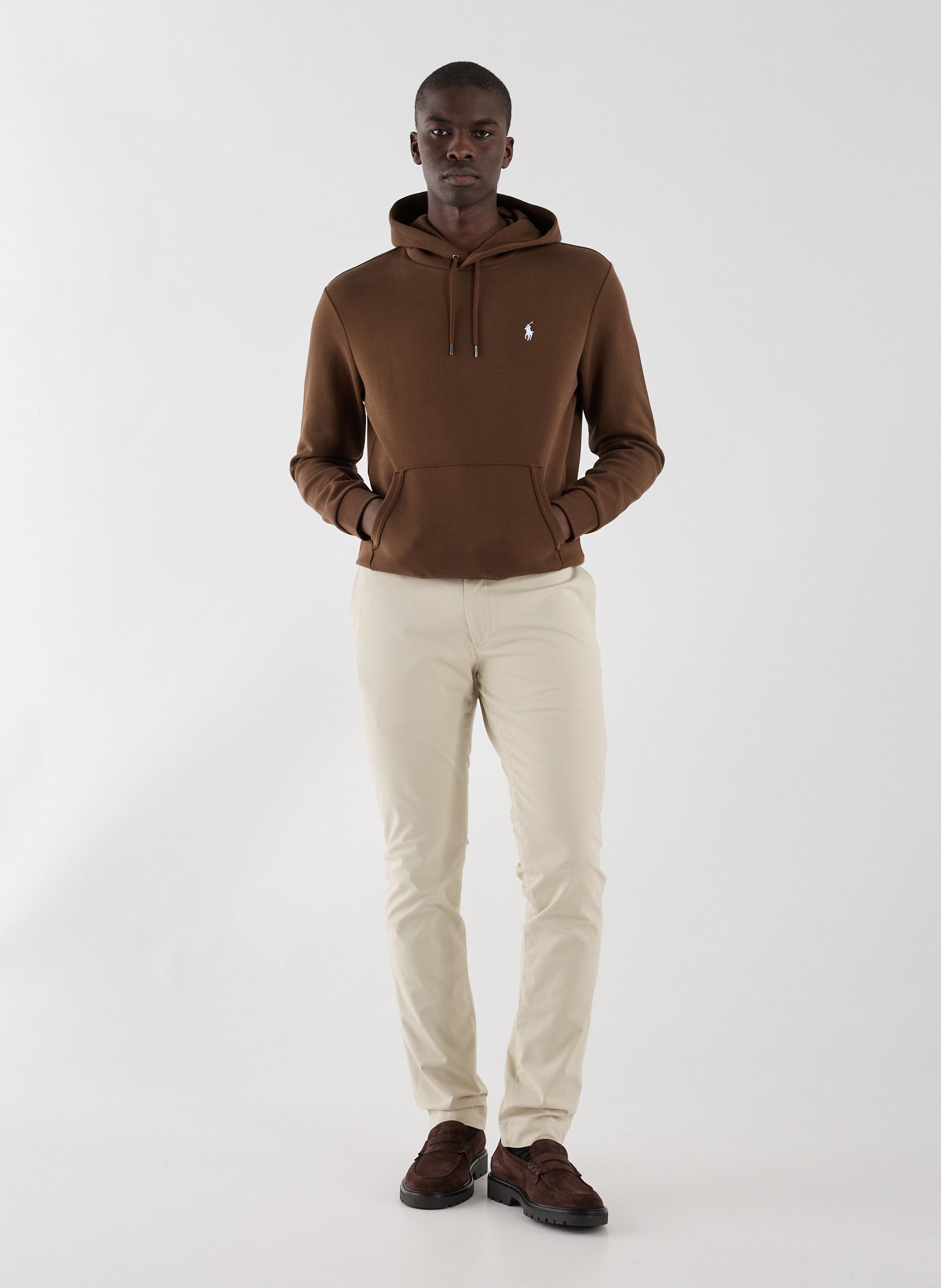 Cotton fleece-blend hoodie POLO RALPH LAUREN Beige