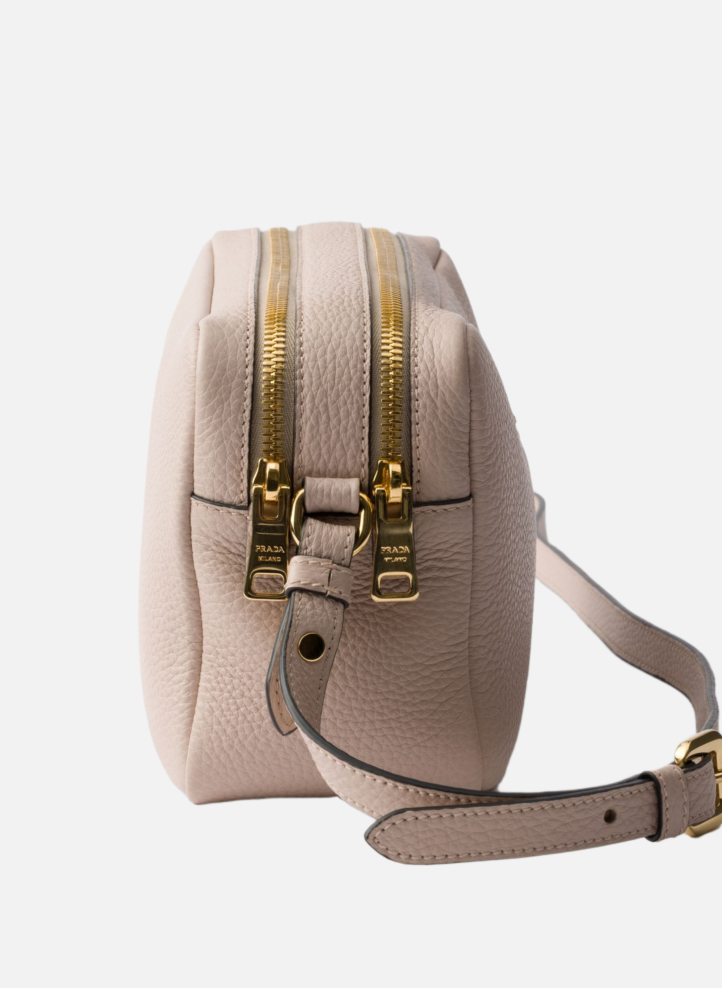 Petit sac à bandoulière en cuir PRADA Rose