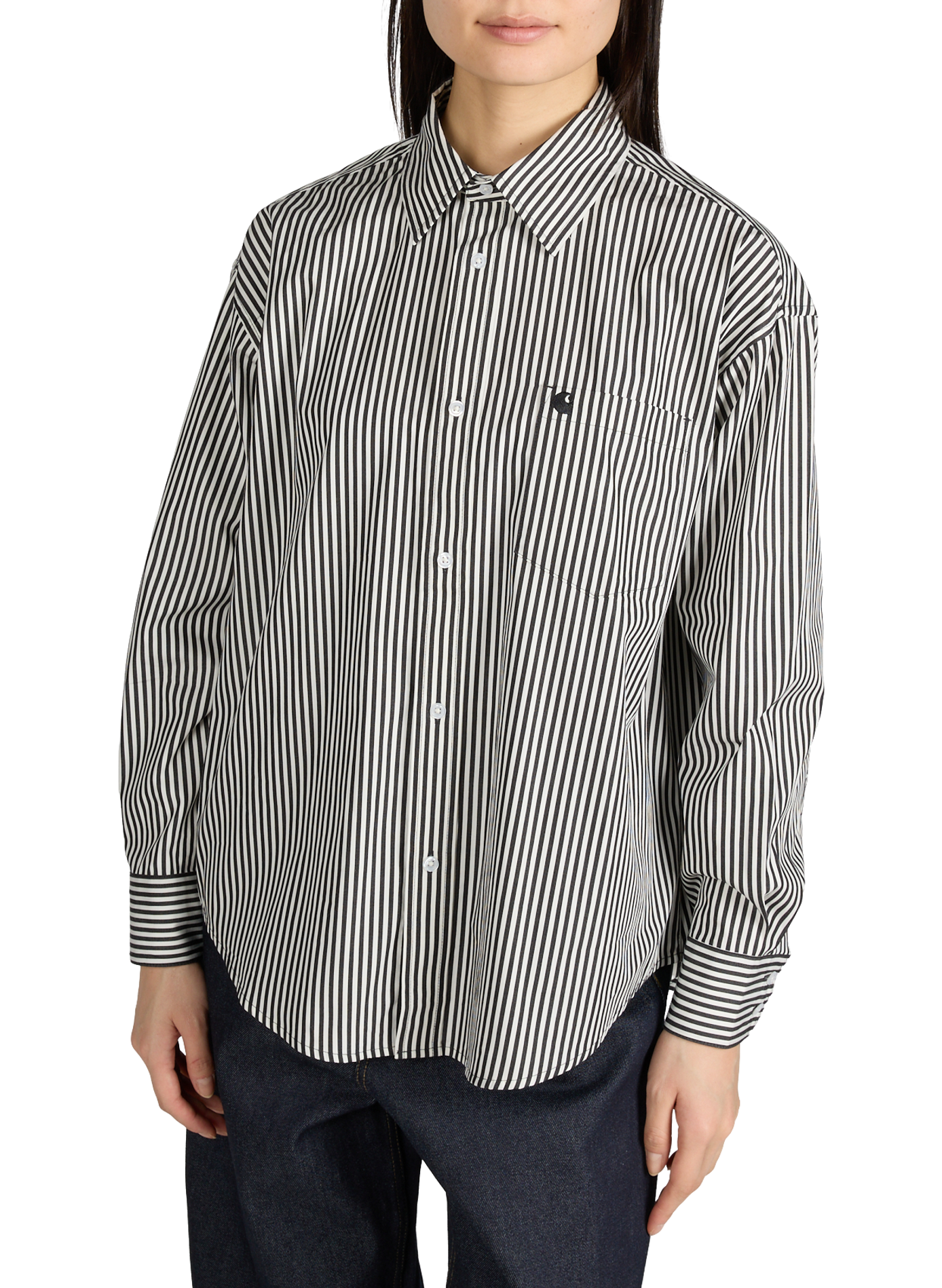 Oversized cotton striped shirt CARHARTT WIP Multicolour