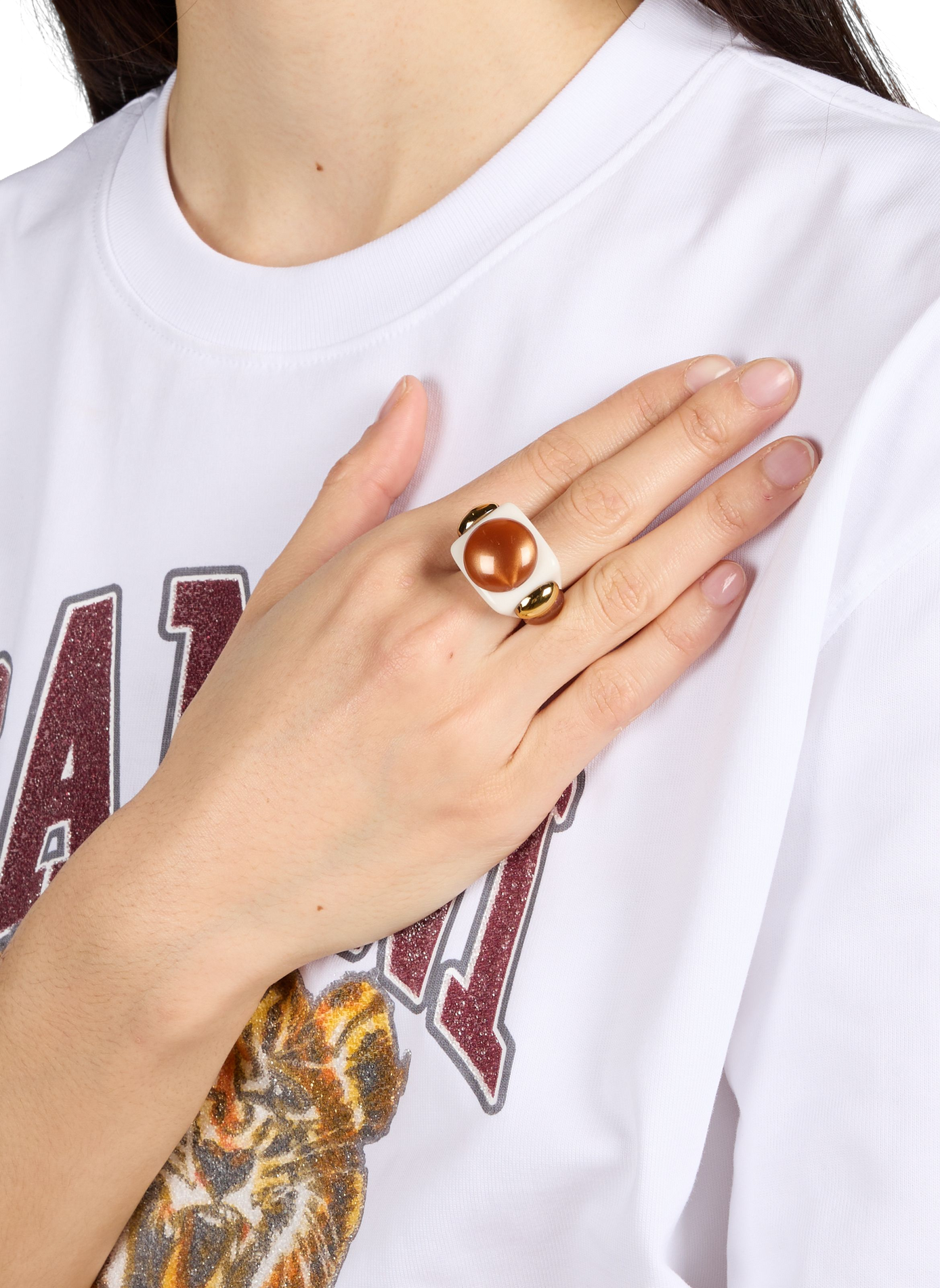 Bombon ring LA MANSO White