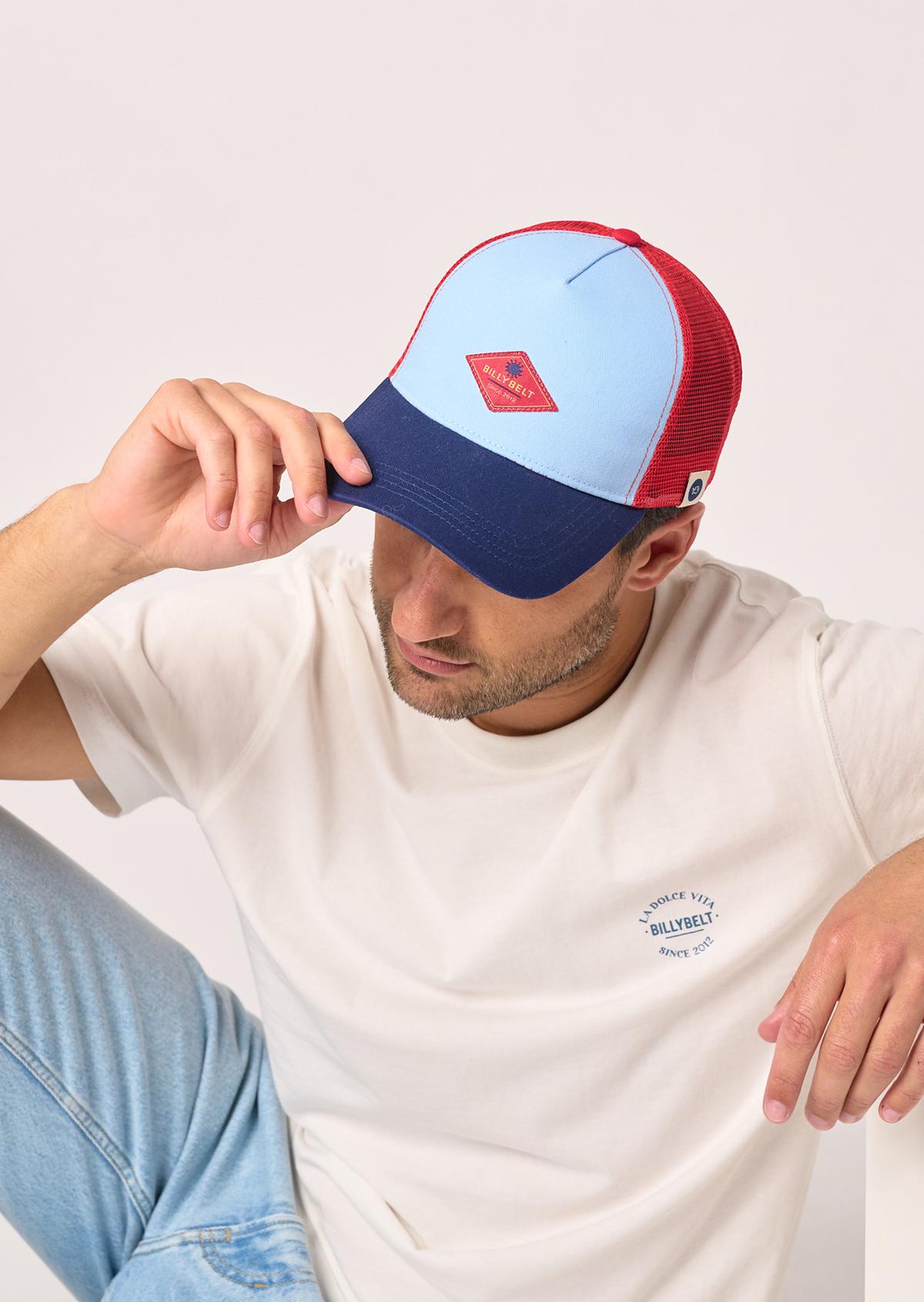 Casquette en coton trucker BILLYBELT Bleu