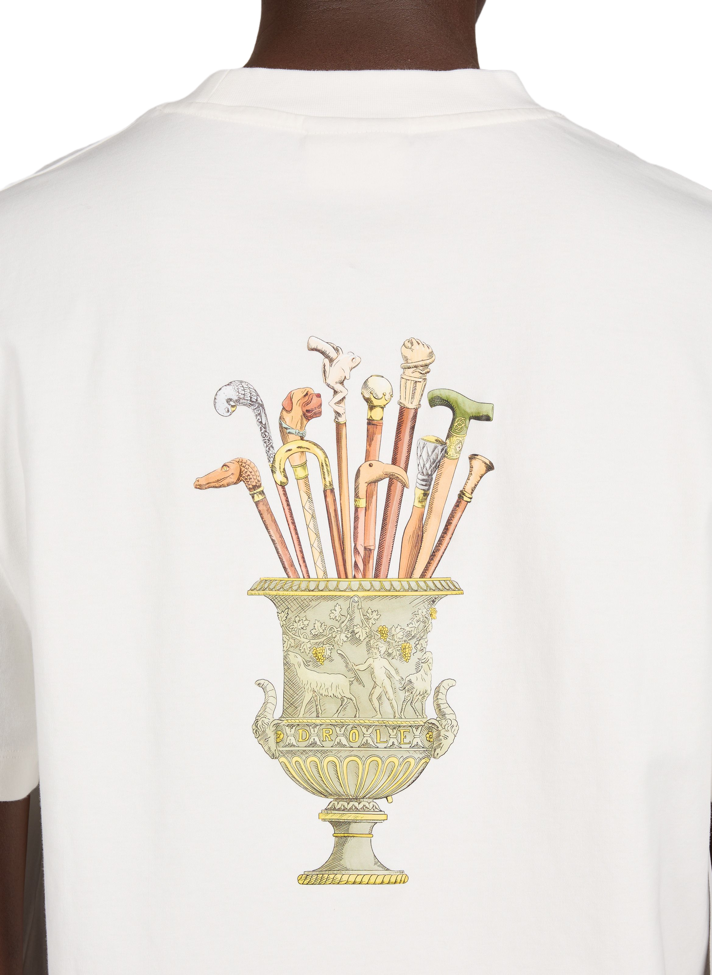 T-shirt à imprimé en coton DROLE DE MONSIEUR Beige