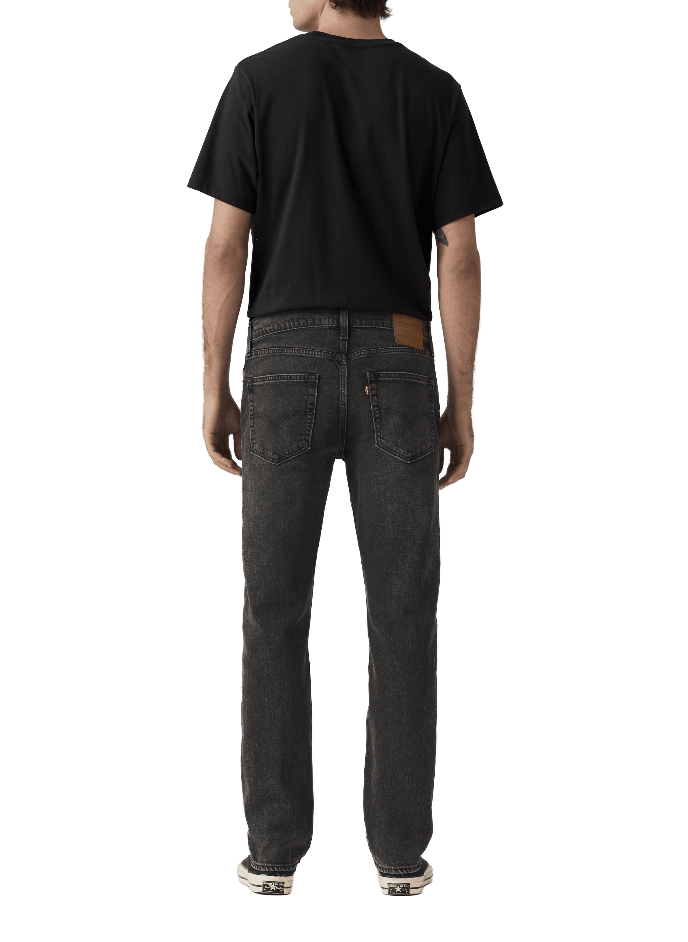 Jean droit en coton mélangé LEVI'S Noir