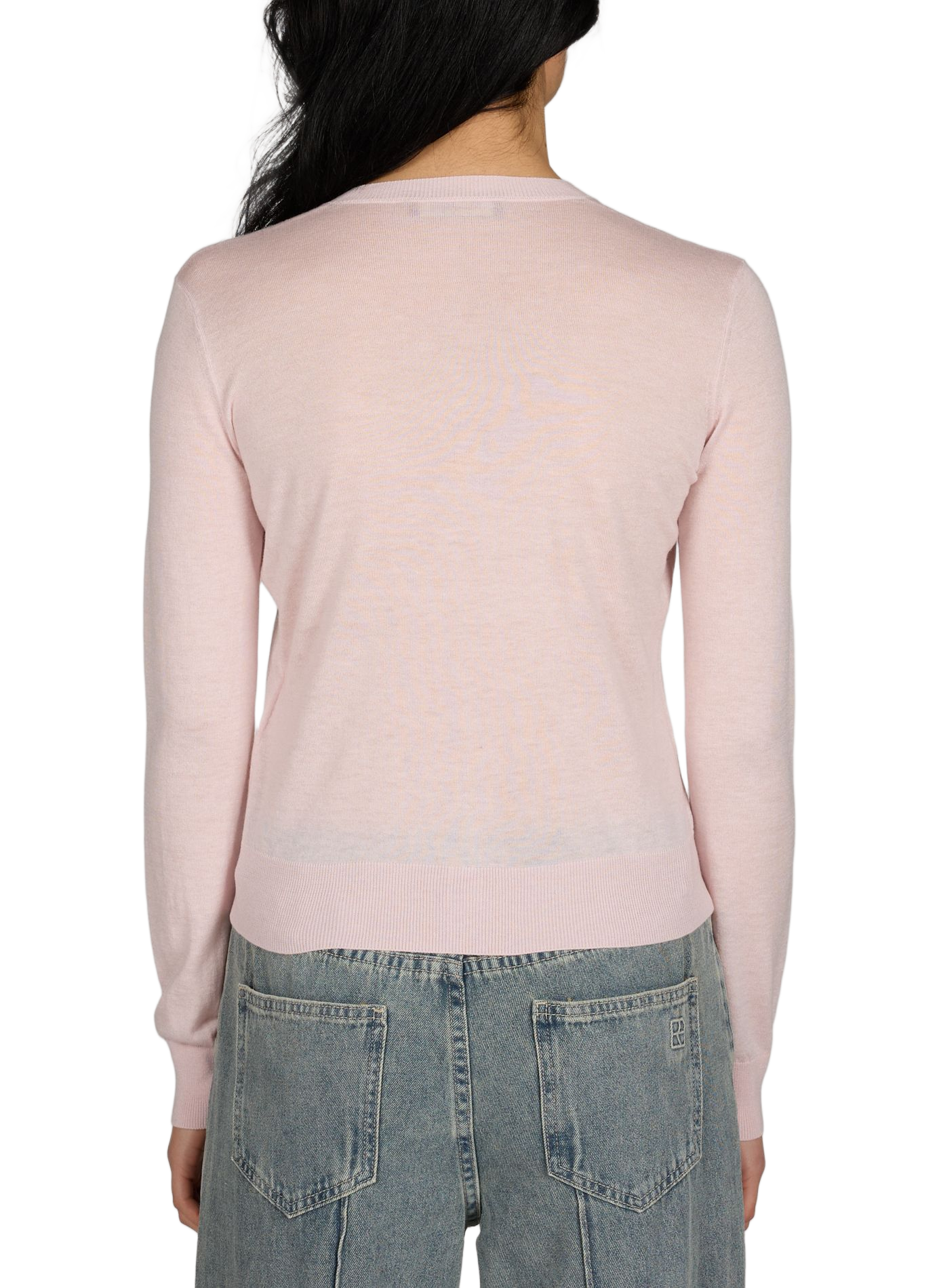 Gilet à sequins en soie et laine vierge MAX MARA STUDIO Rose