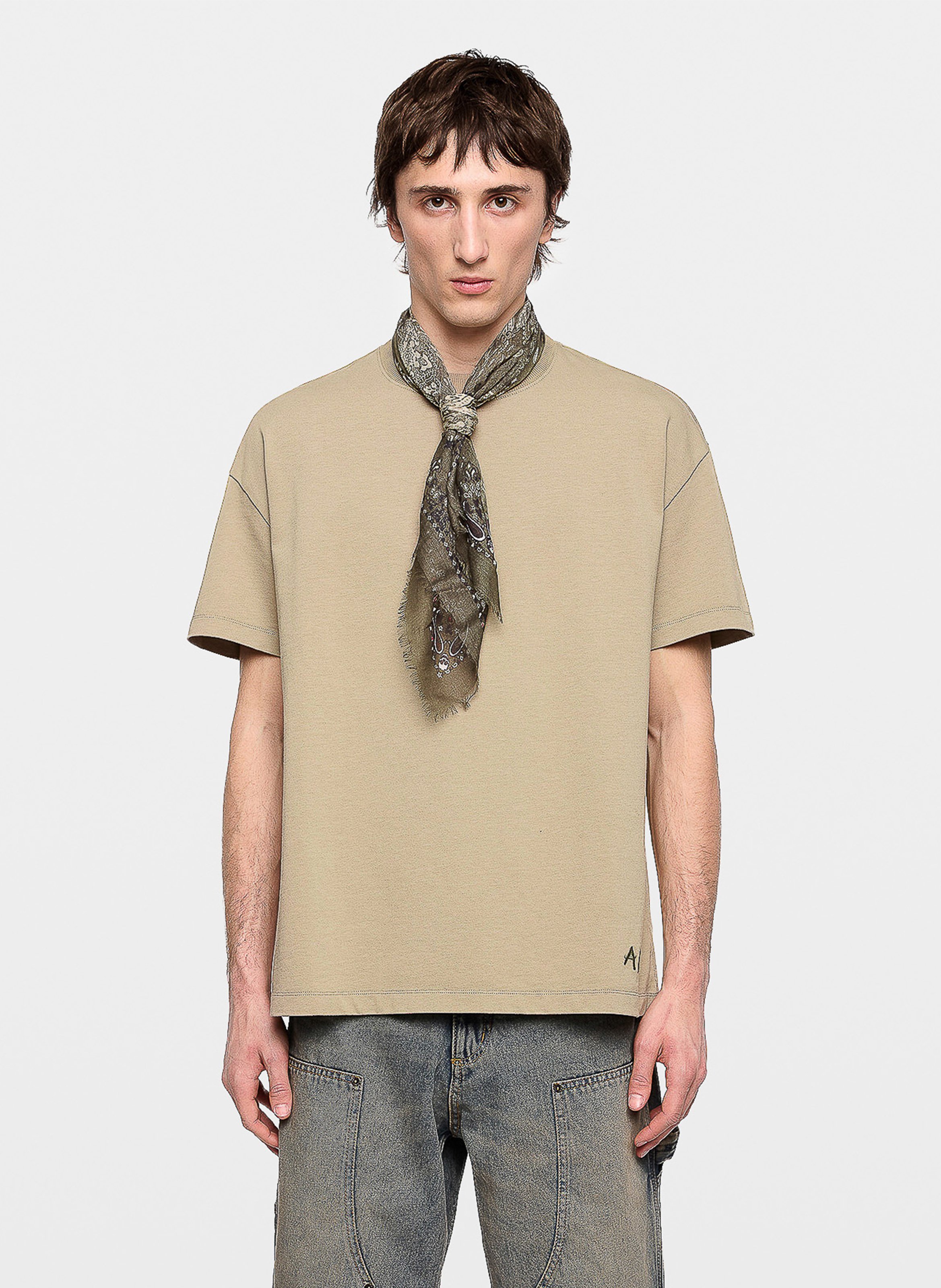 Tee-shirt col rond en coton bio teddy ZADIG&VOLTAIRE Beige