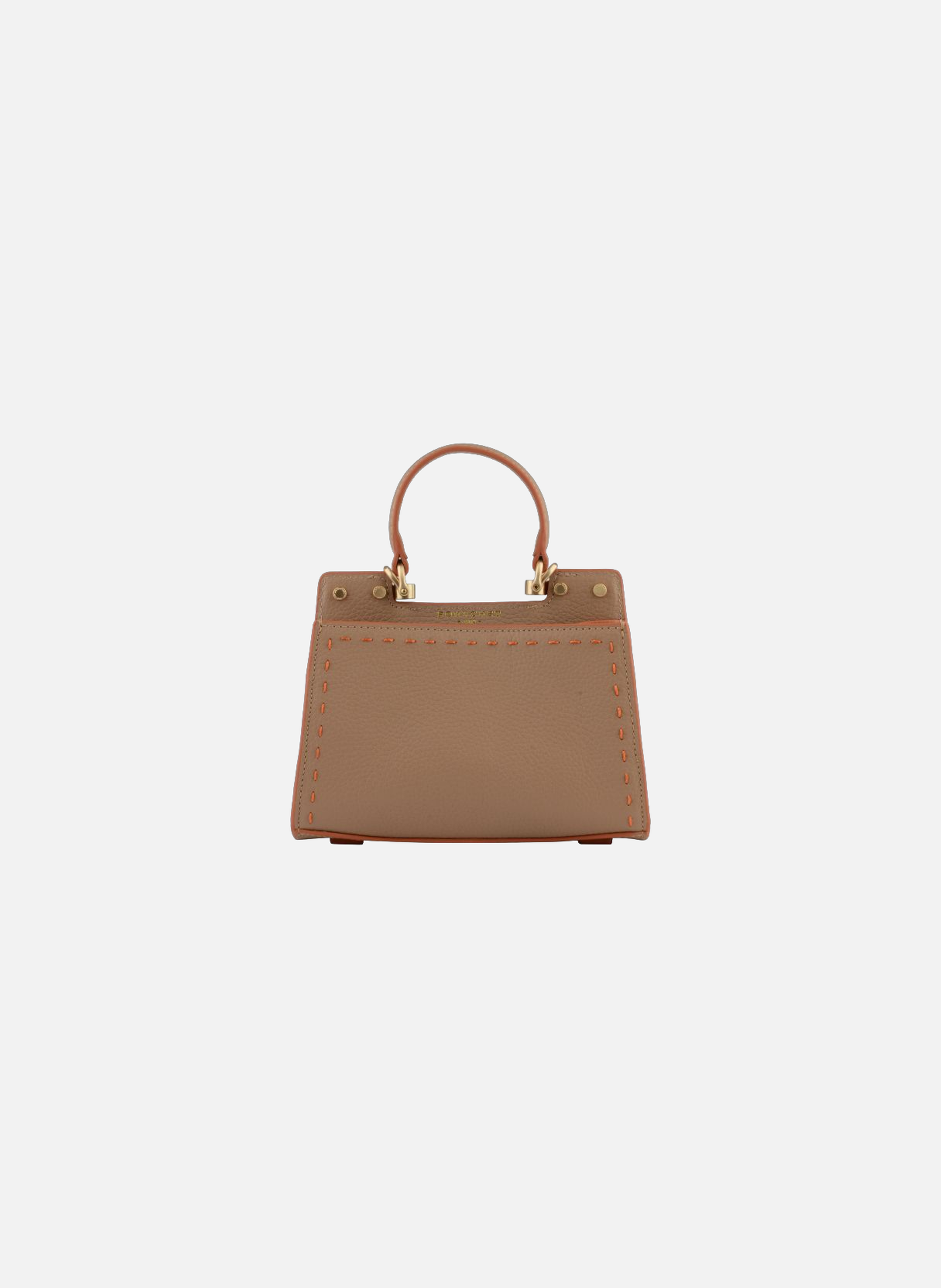 Trianon | sac à main micro en cuir de vachette POURCHET Orange