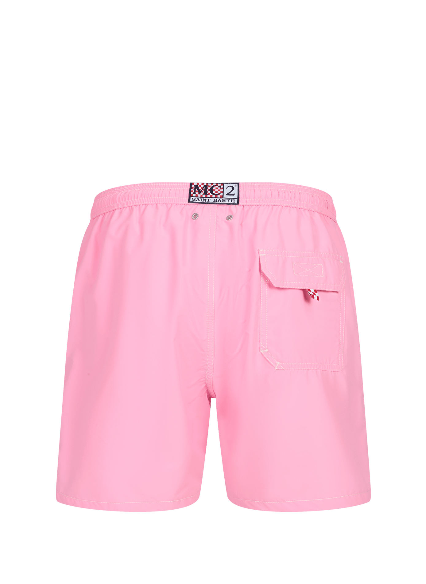 Recycled polyester swim shorts MC2 SAINT BARTH Pink