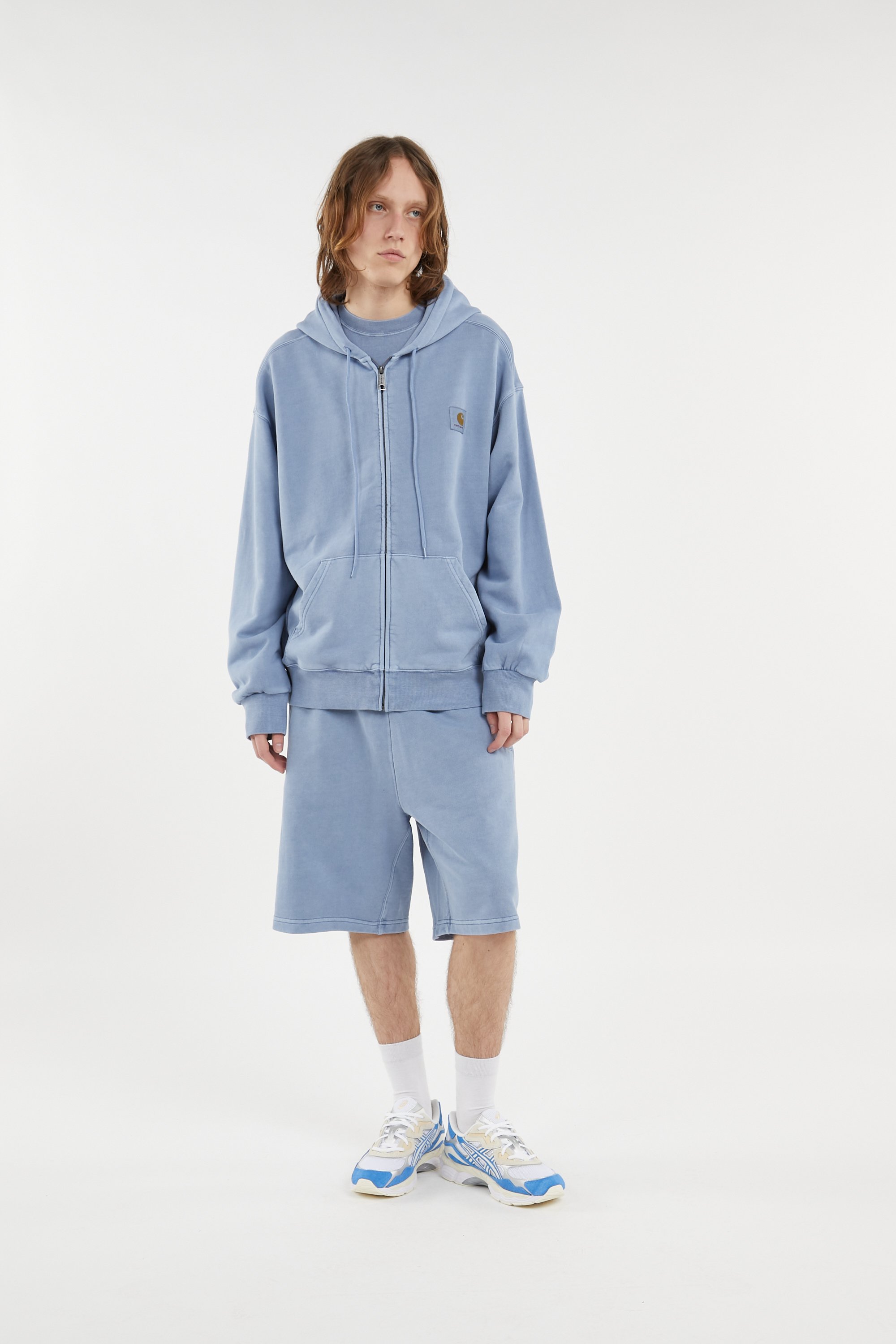 Hoodie zippé hooded nelson CARHARTT WIP Bleu