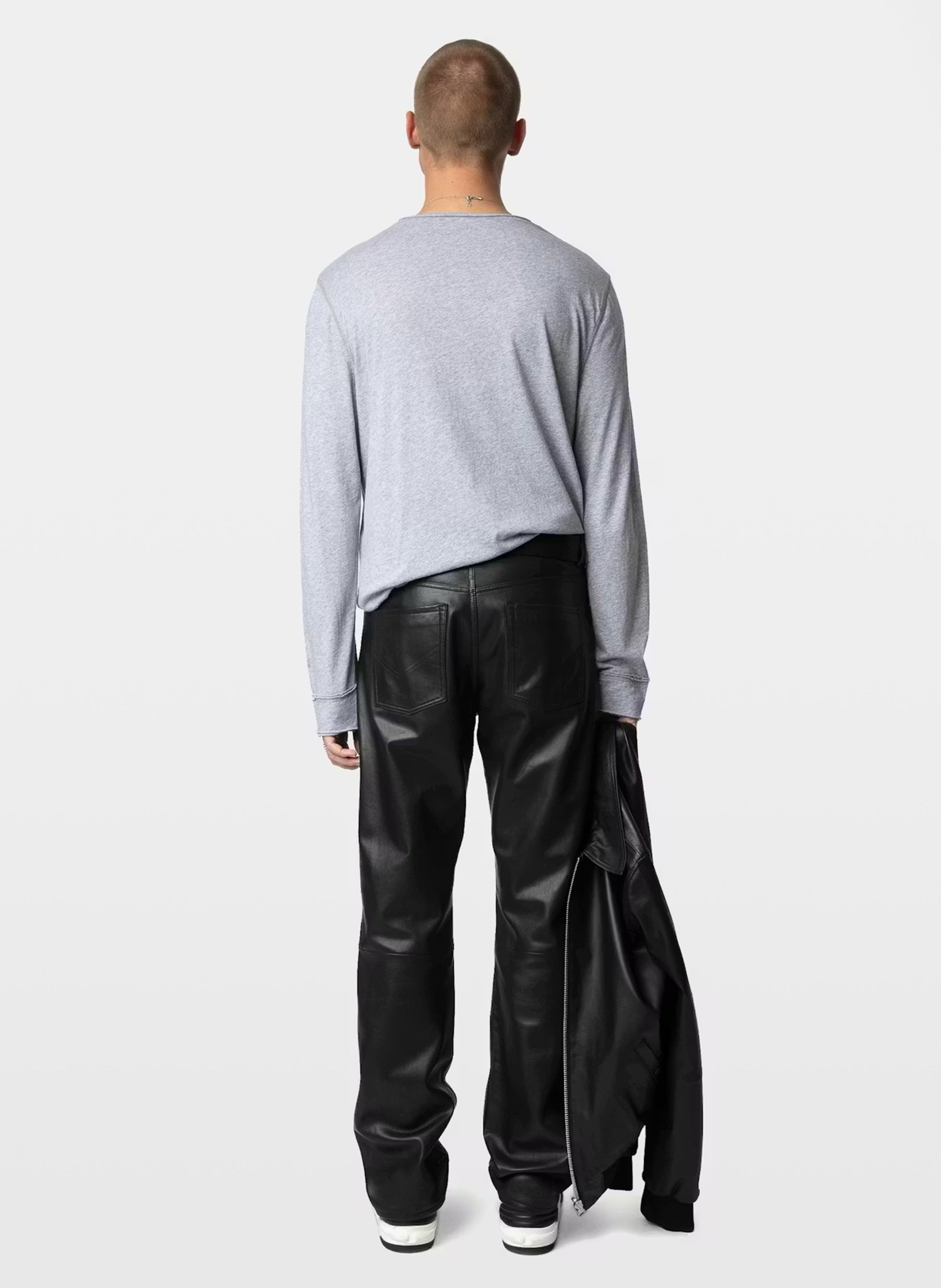 Tes-shirt droit en coton bio monastir ZADIG&VOLTAIRE Gris