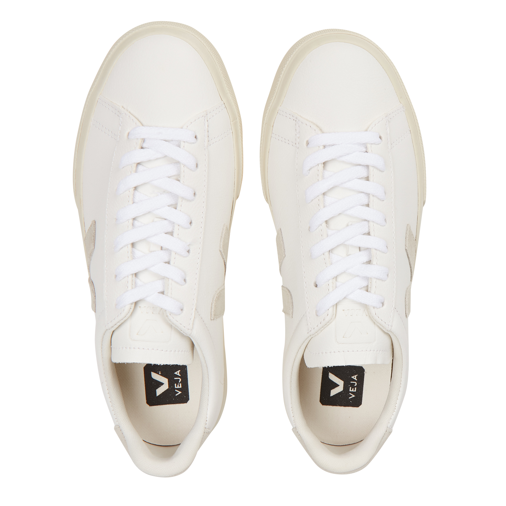 Baskets basses en cuir campo | Blanc VEJA Homme