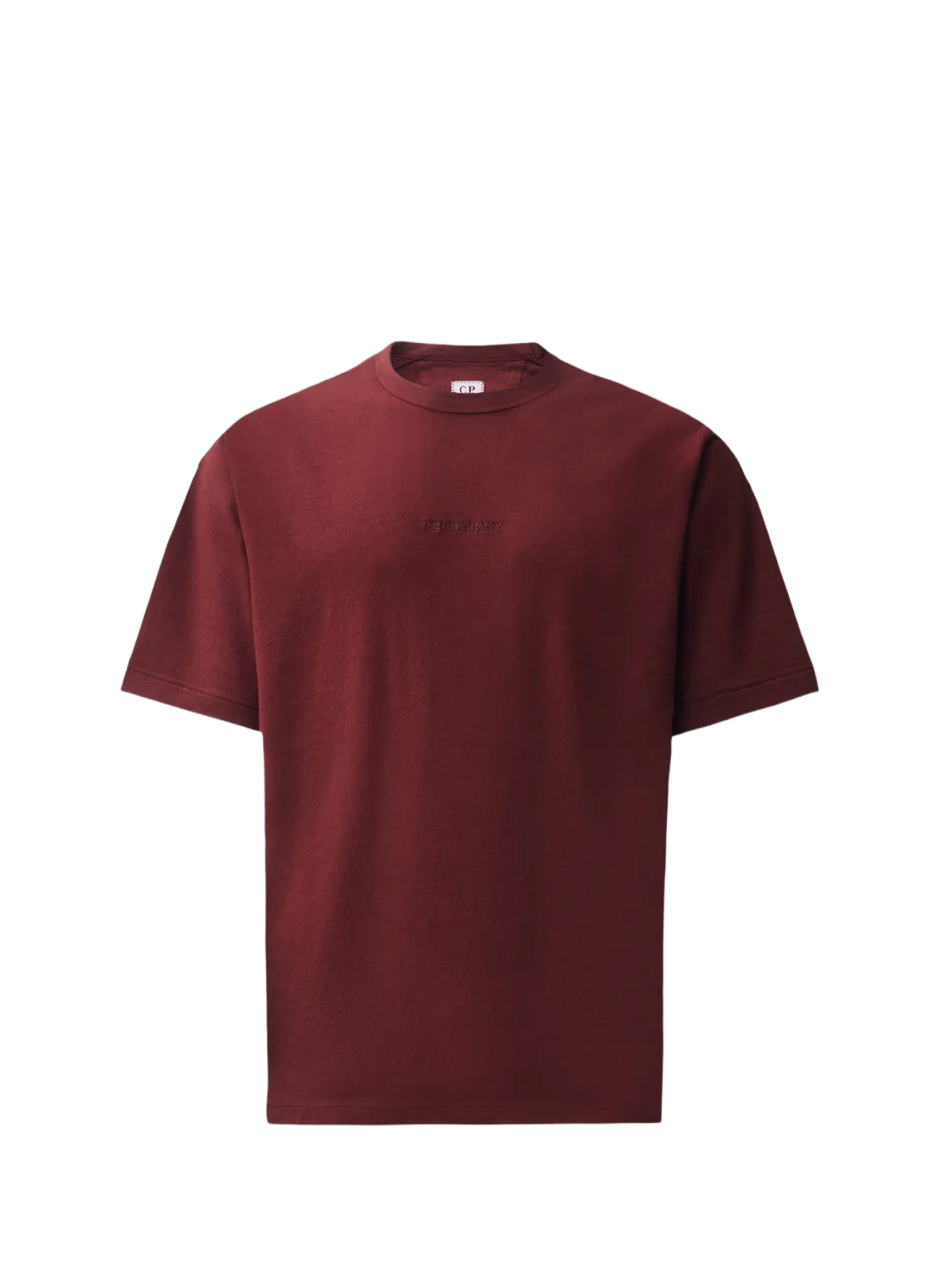 Logo cotton T-shirt CP COMPANY Red