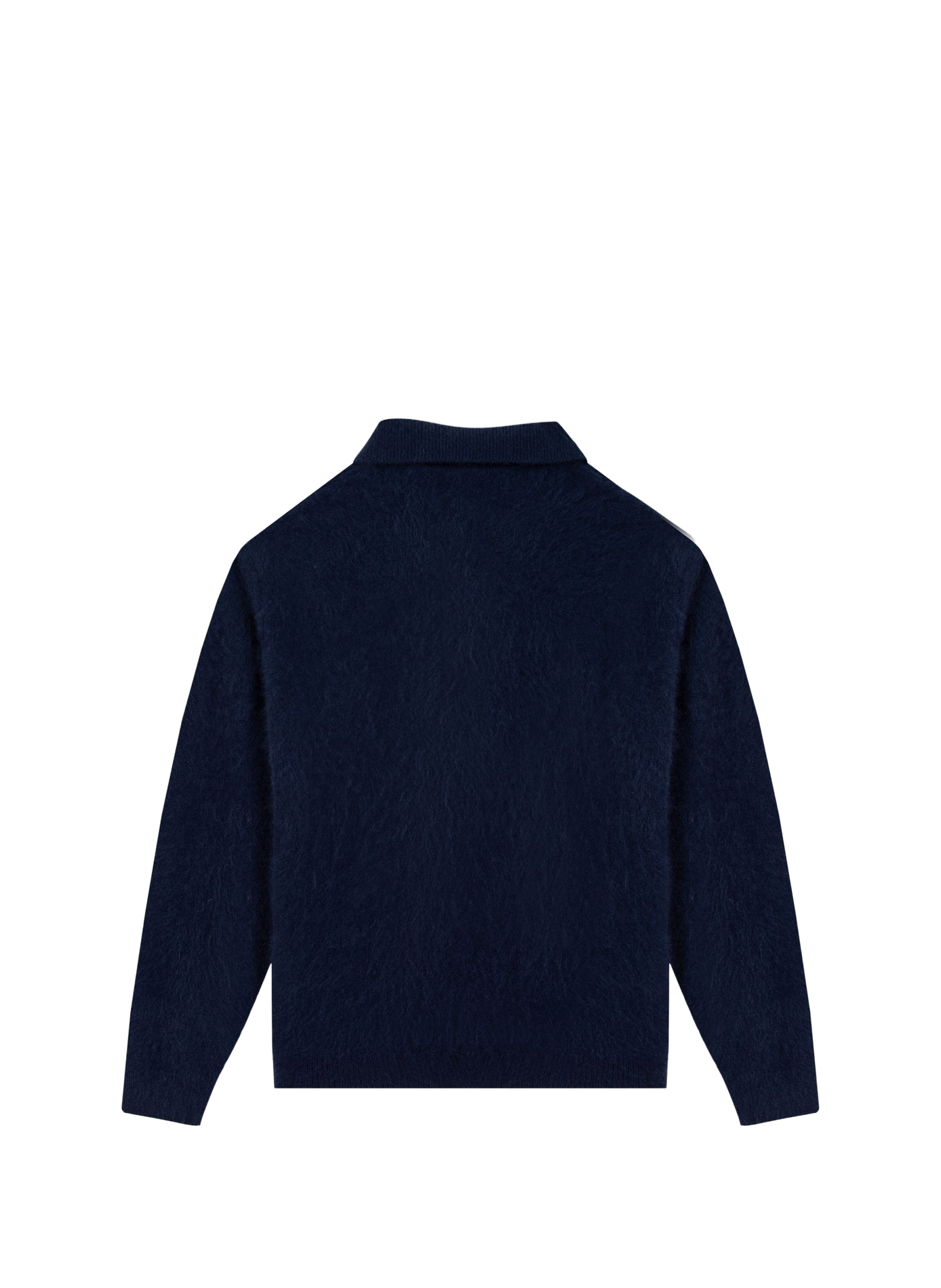Straight polo in wool and cashmere blend MAISON LABICHE Blue