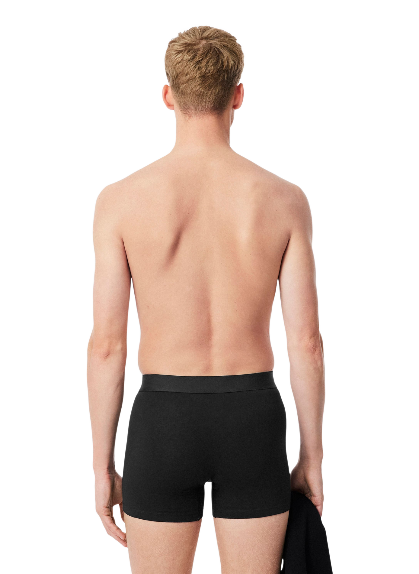 Set of three mixed cotton boxers LACOSTE Black