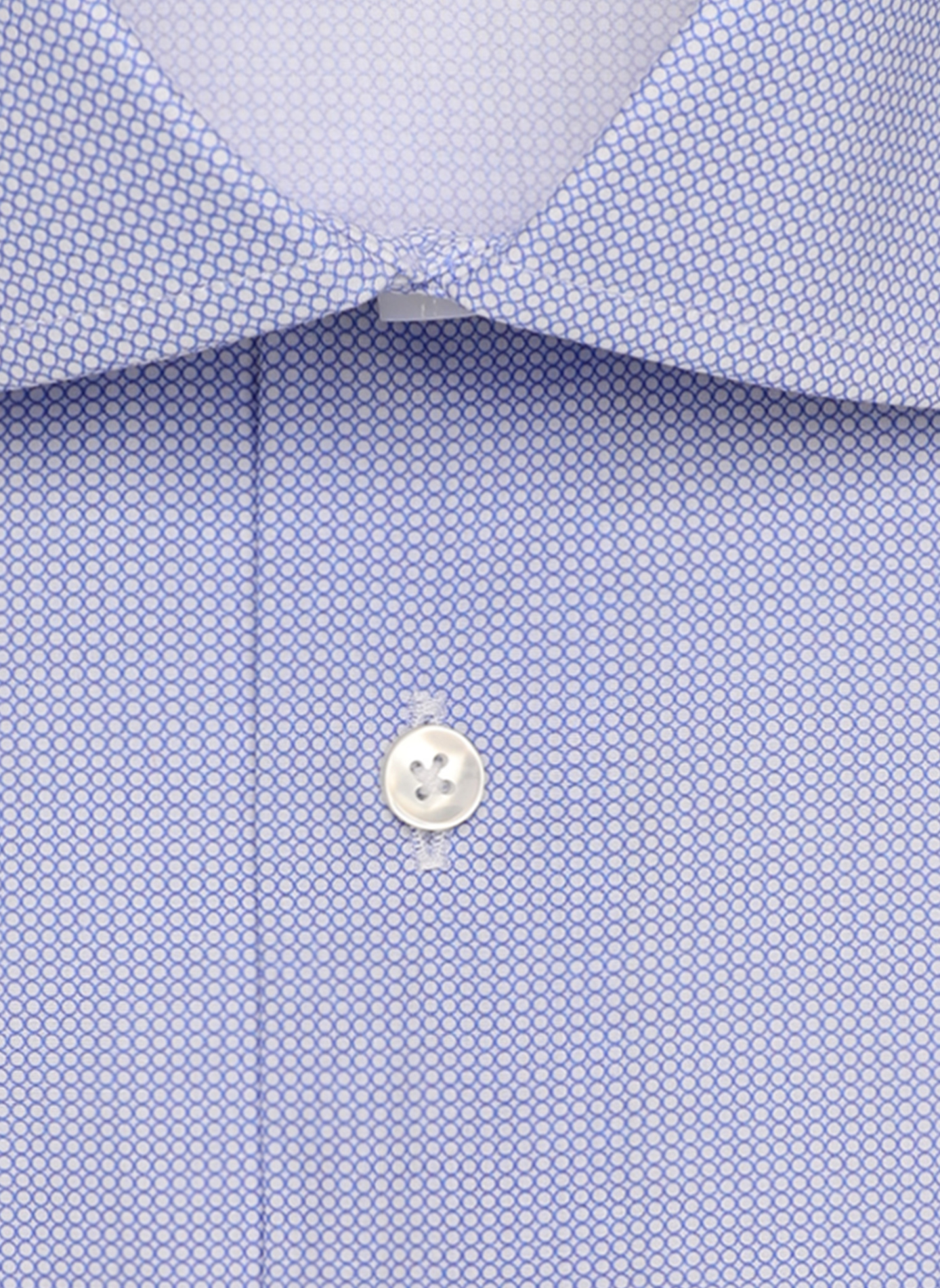Straight shirt with classic collar in printed cotton SEIDENSTICKER Blue