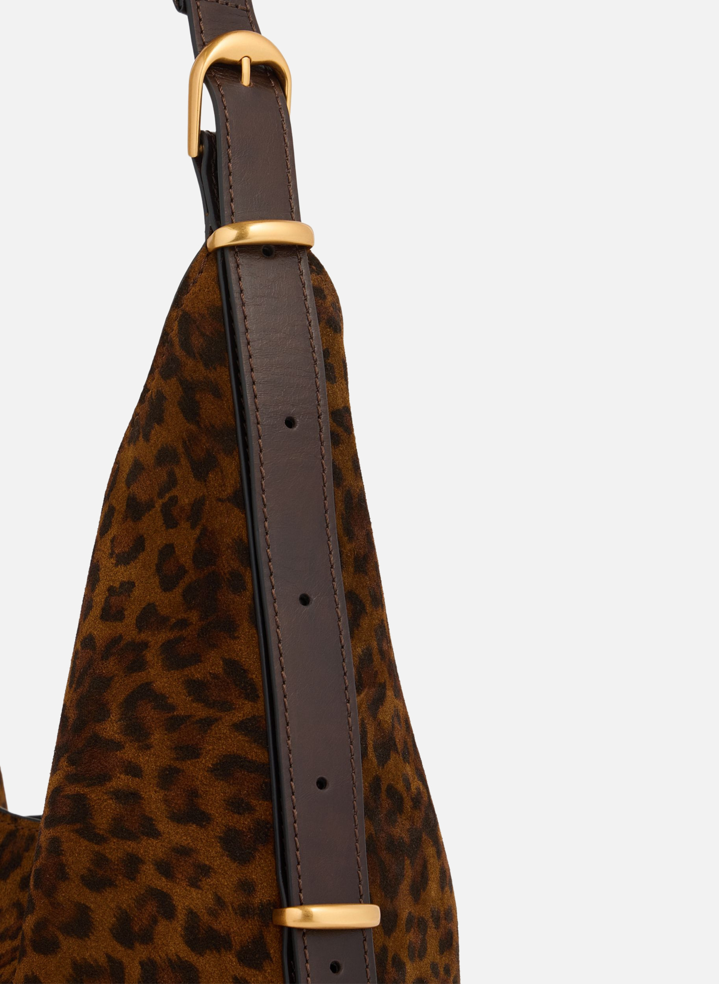 Grand sac hobo jess léopard VANESSA BRUNO Marron