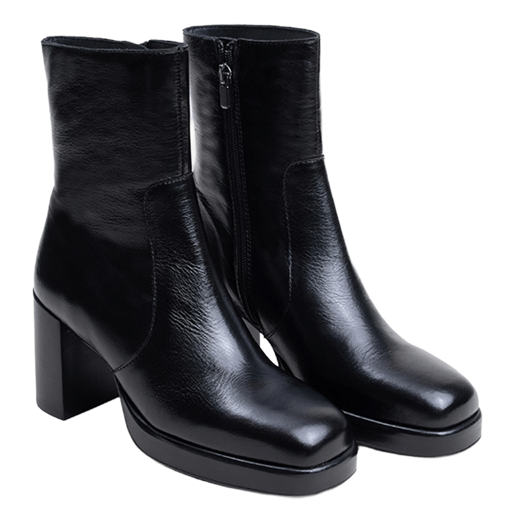 Bottines en cuir boom JONAK Noir