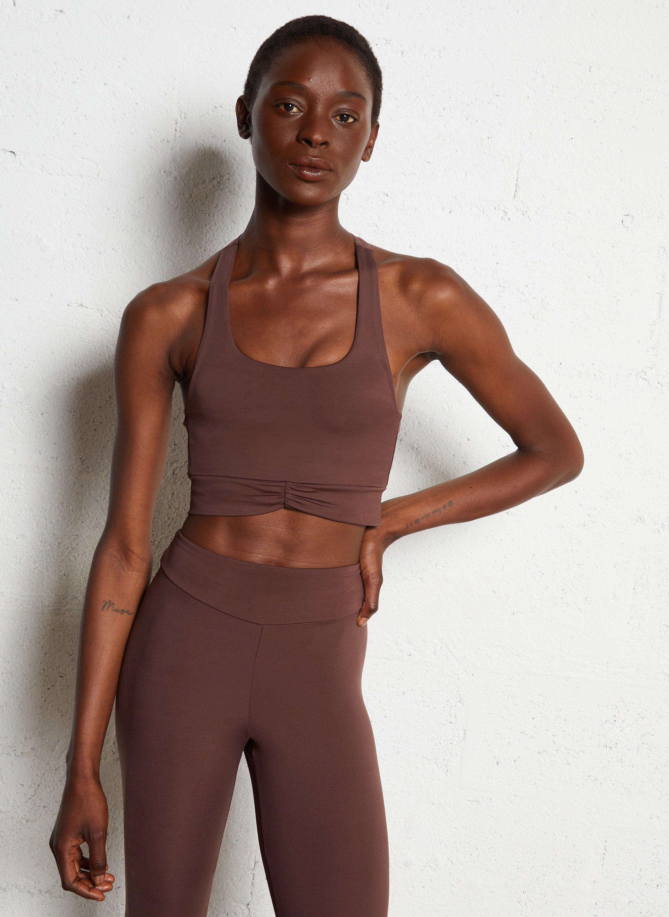 Brassière de sport gisor BA&SH Marron