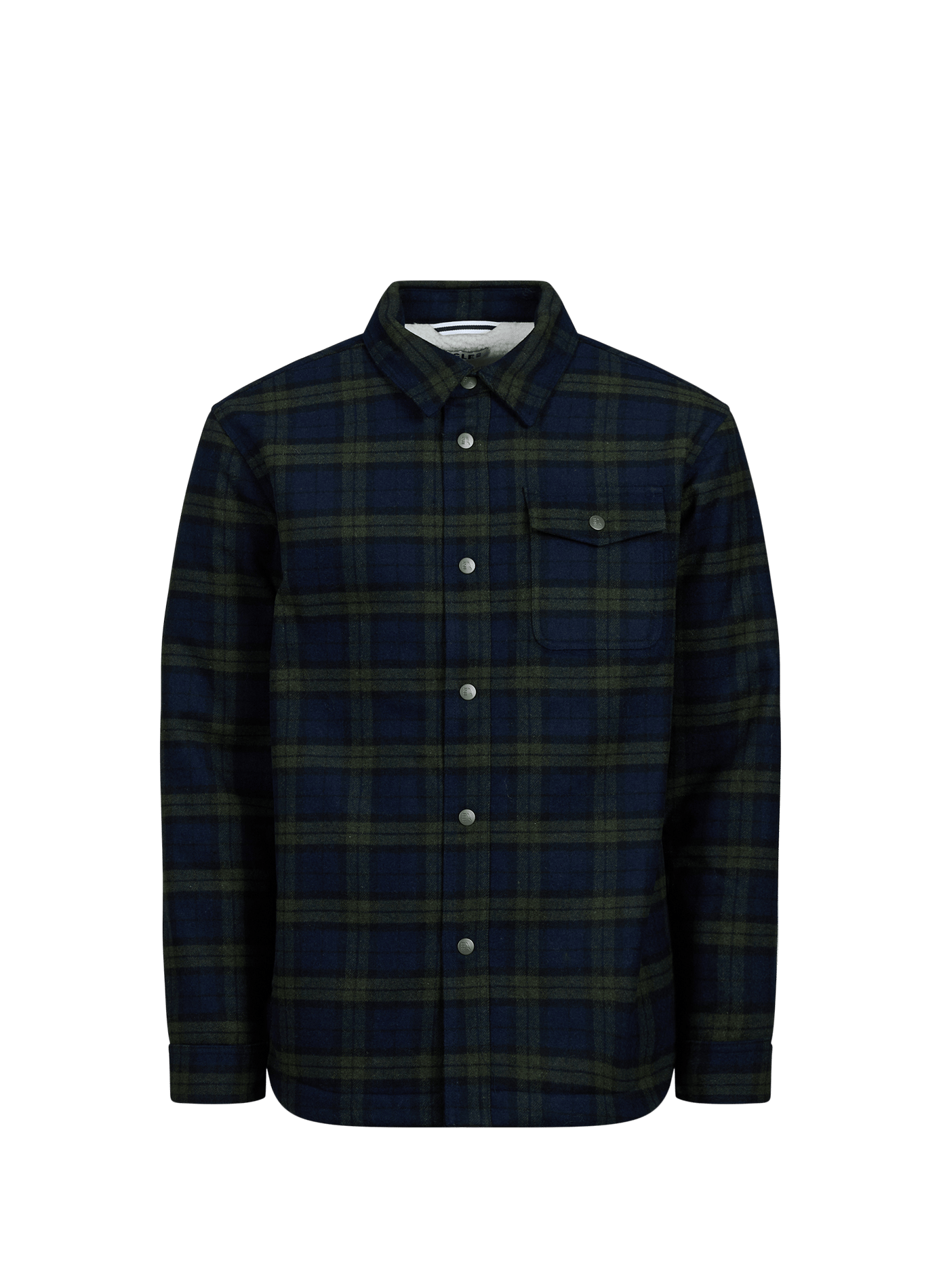 Checkered wool overshirt with sherpa lining AIGLE Multicolour