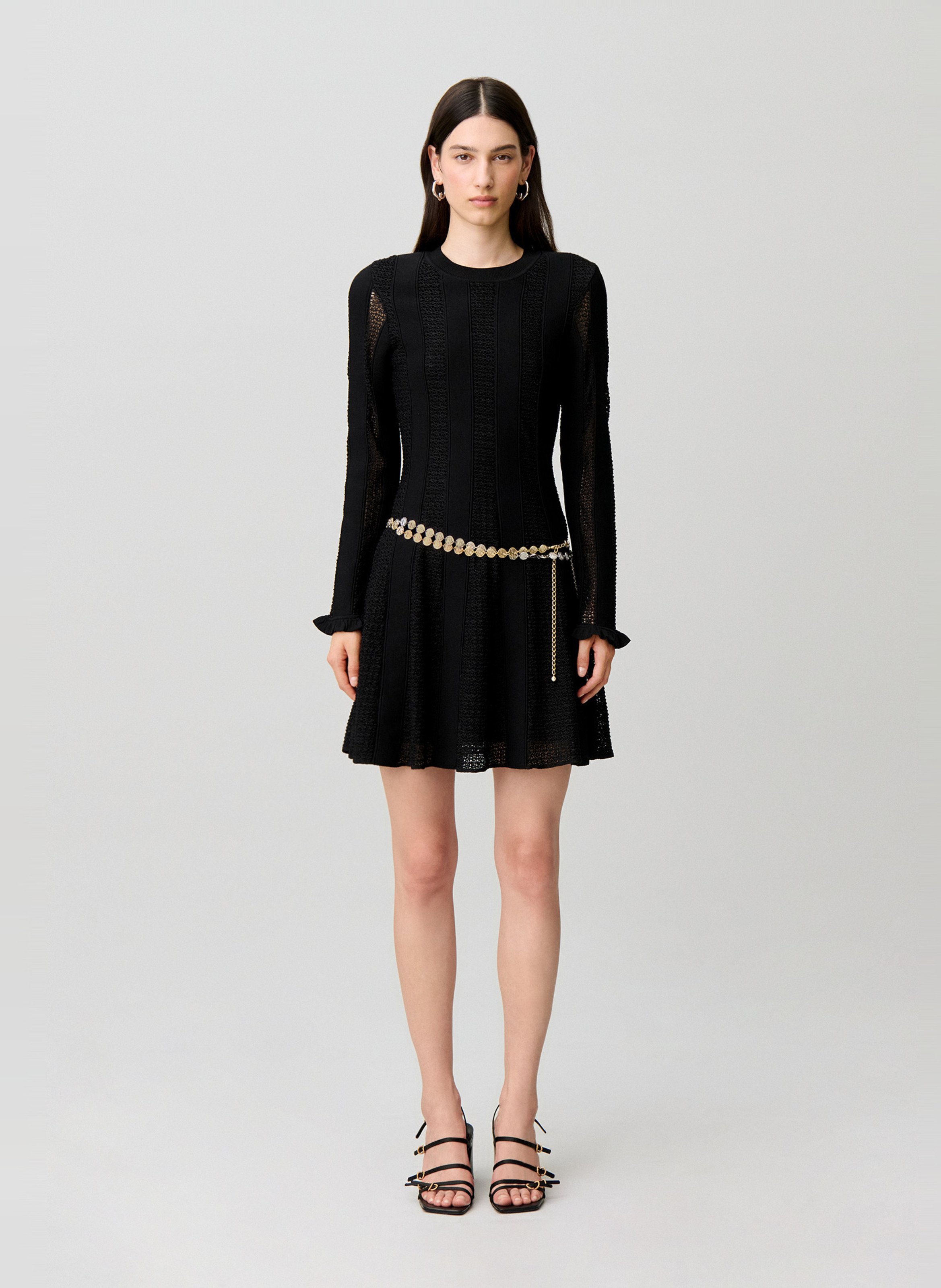 Robe courte évasée CLAUDIE PIERLOT Noir