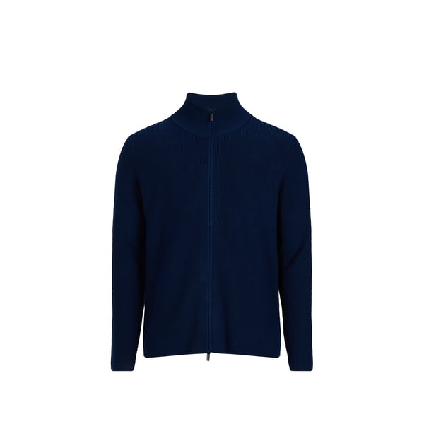 Gilet droit zippé en laine Gilet droit zippé en laine